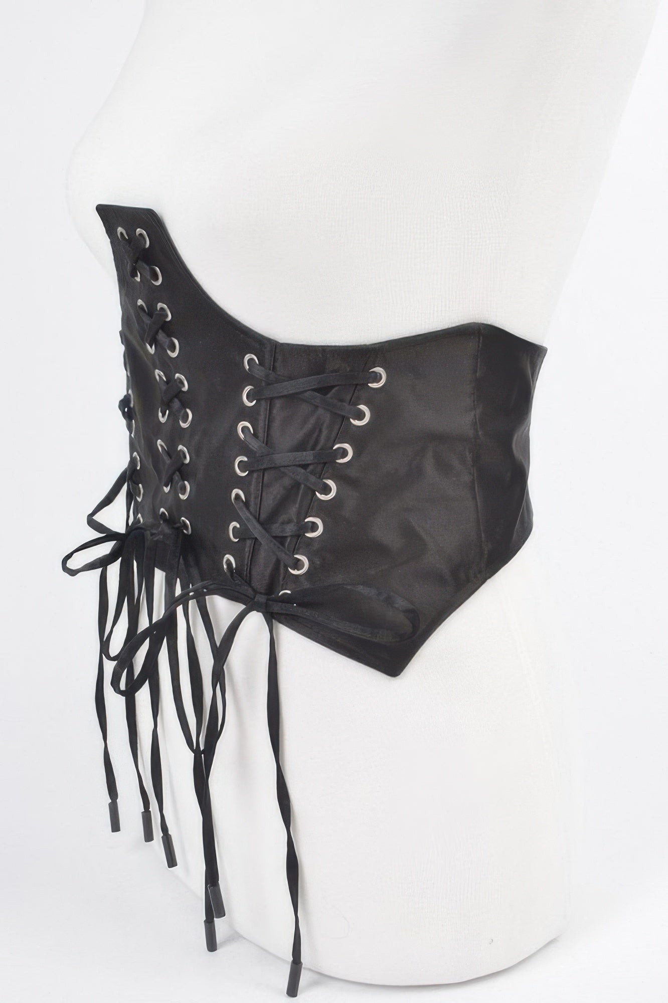 Wide Corset-Style Elastic Waist Cinch Belt