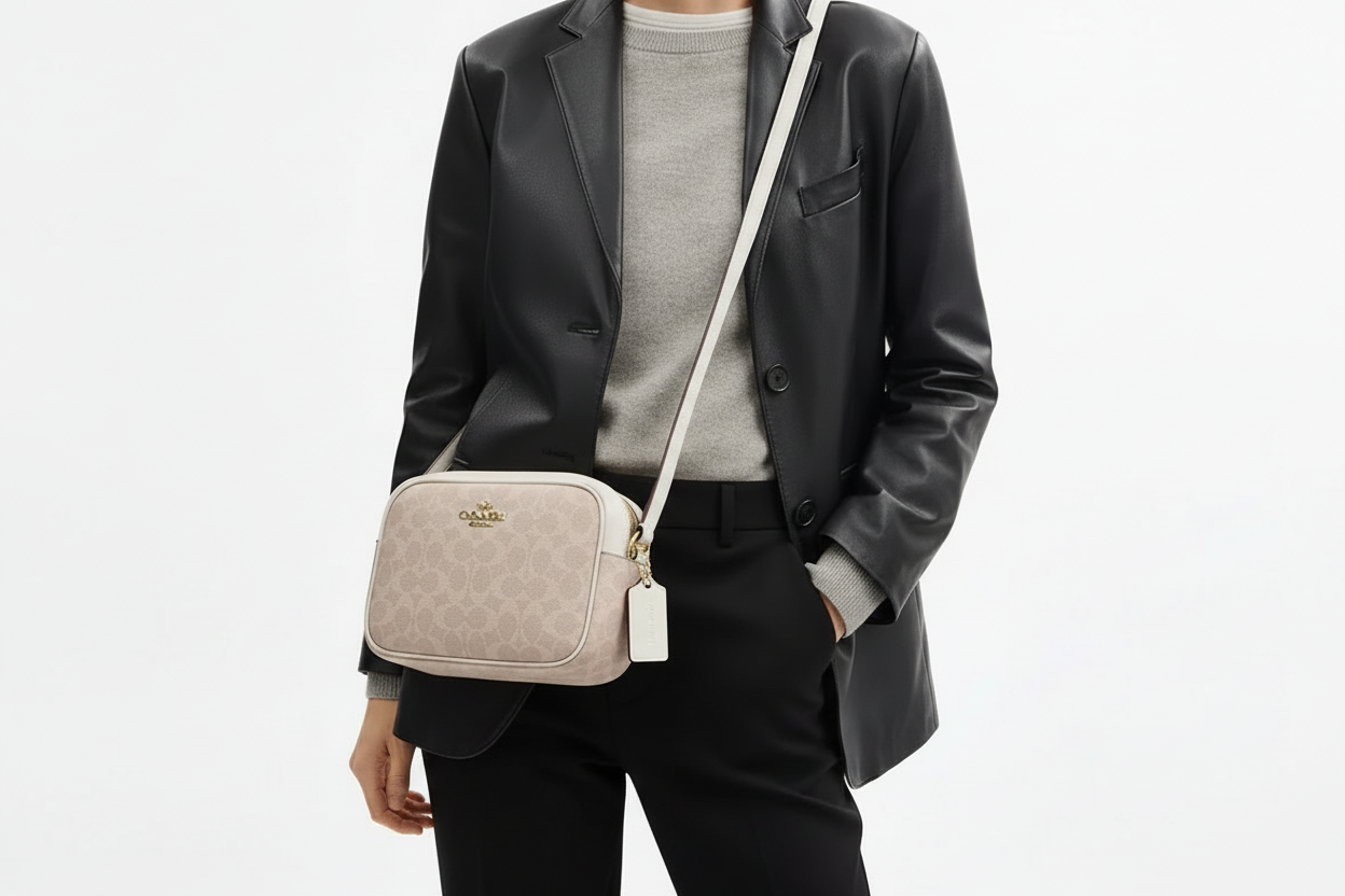 NWT Coach Medium Jamie Camera Crossbody Bag In Signature Canvas