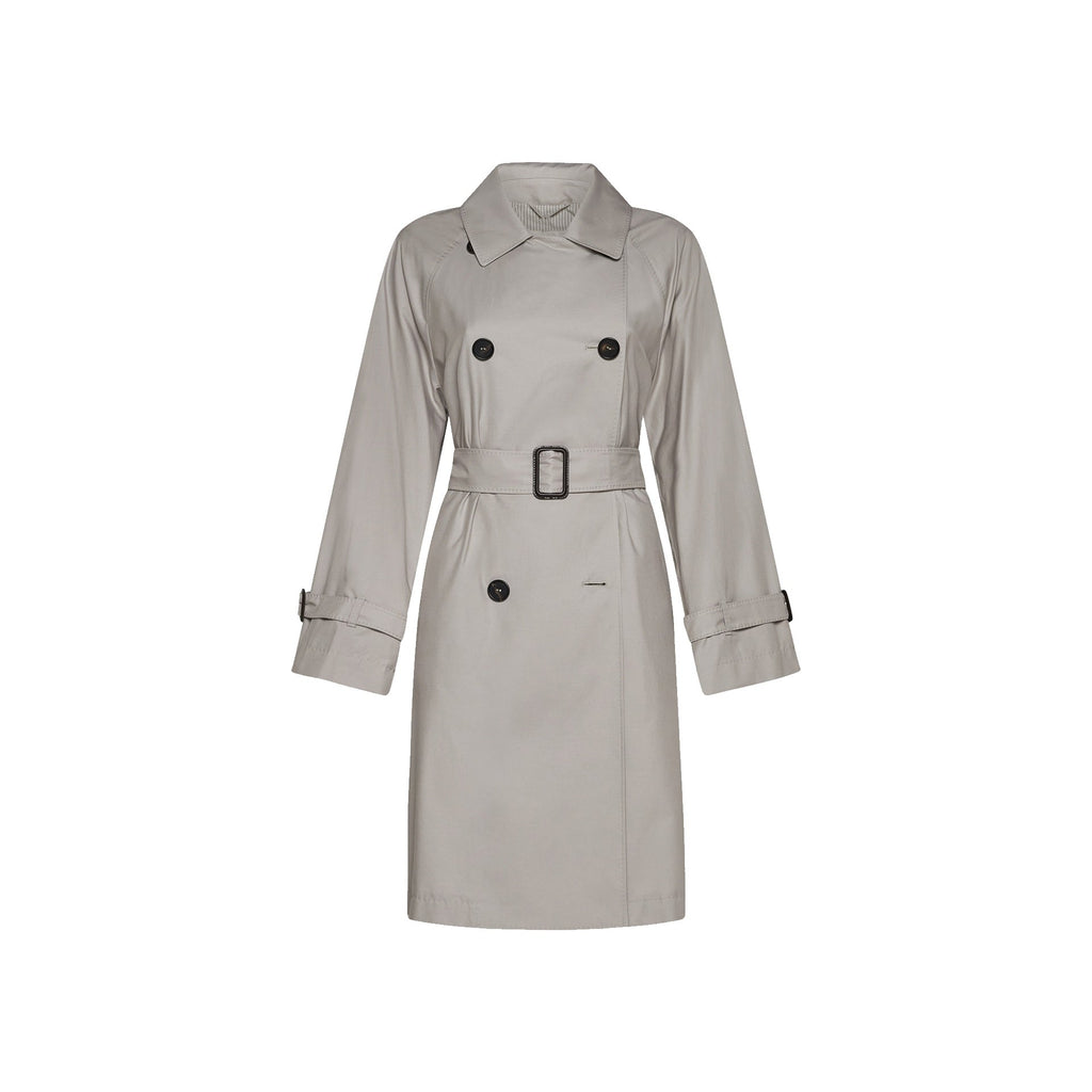 Max Mara The Cube Blend Cotton Trench Coat Women