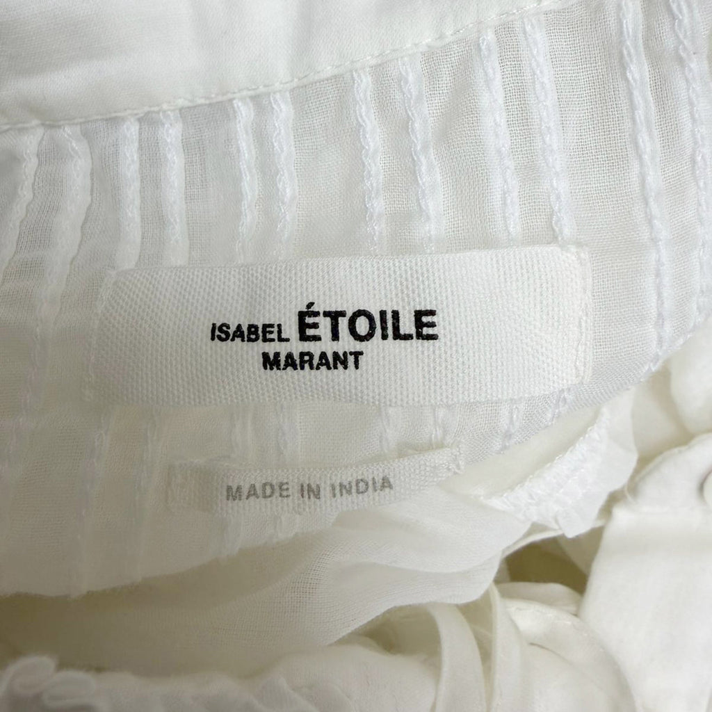 Isabel Marant Etoile Lanikaye Mini Dress in White Cotton
