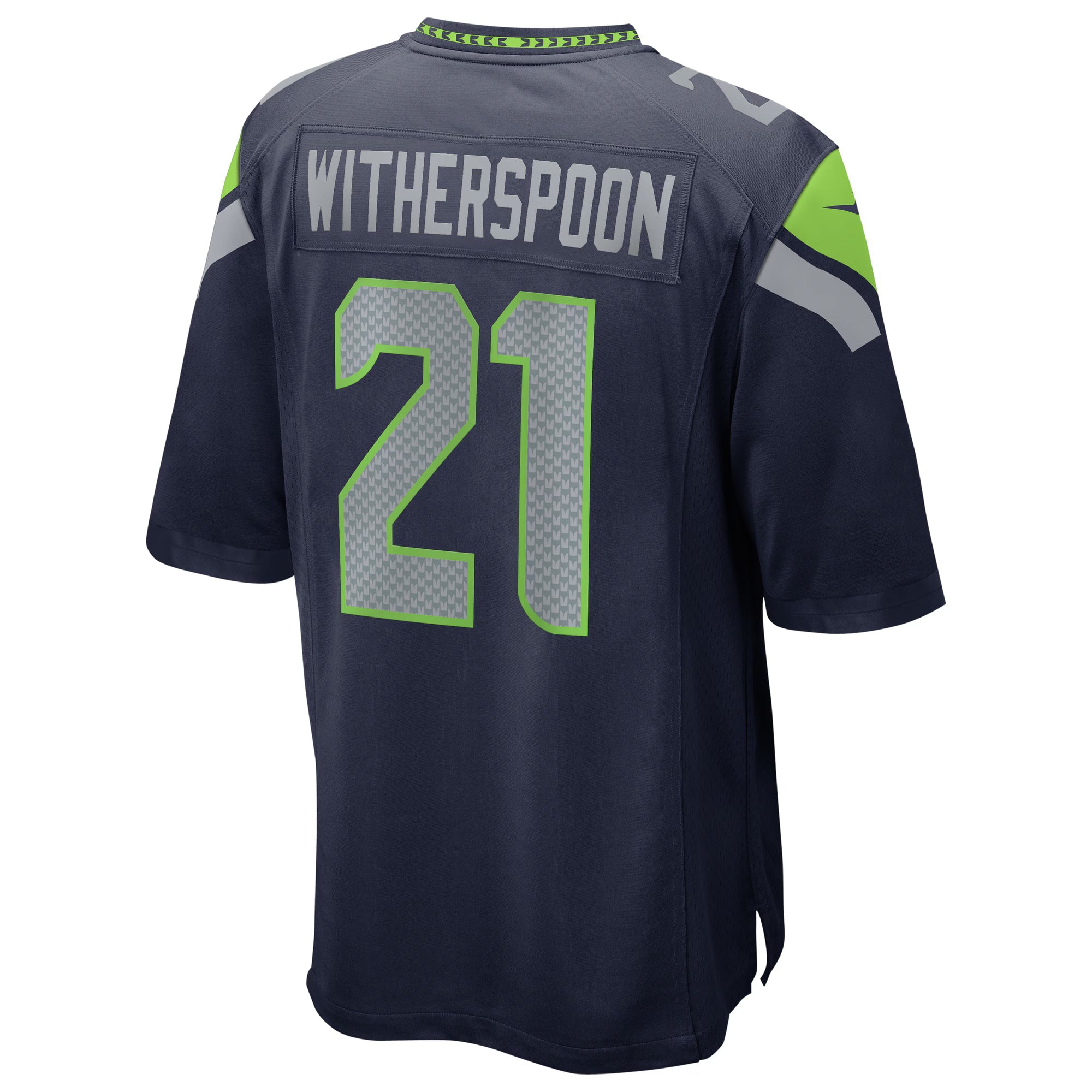 Seattle Seahawks Devon Witherspoon College Navy Team 50th Season Game Jersey