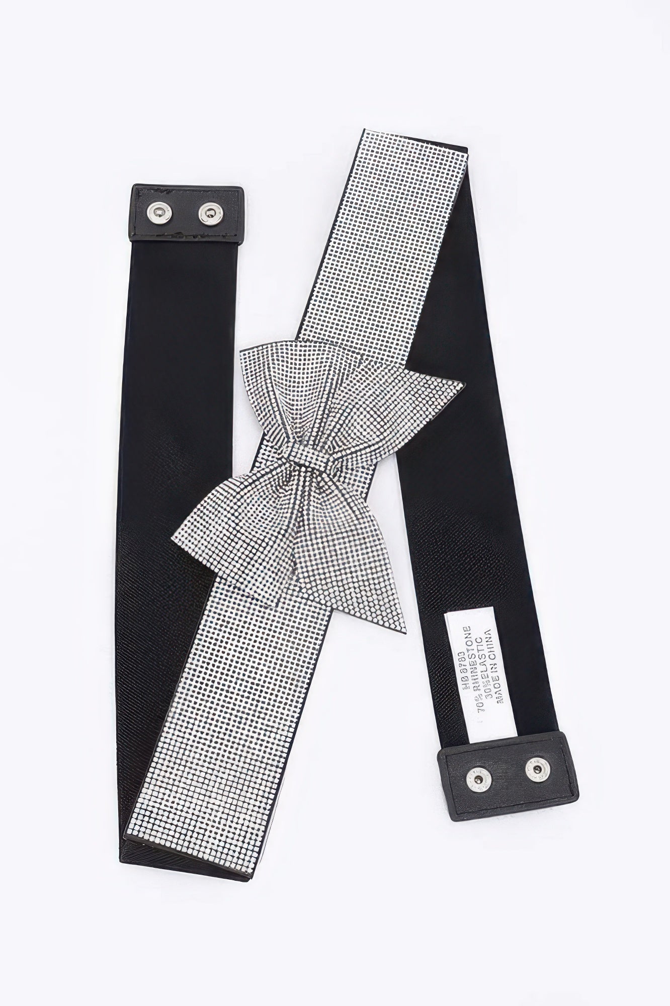 Rhinestone Ribbon Elastic Plus Size Belt