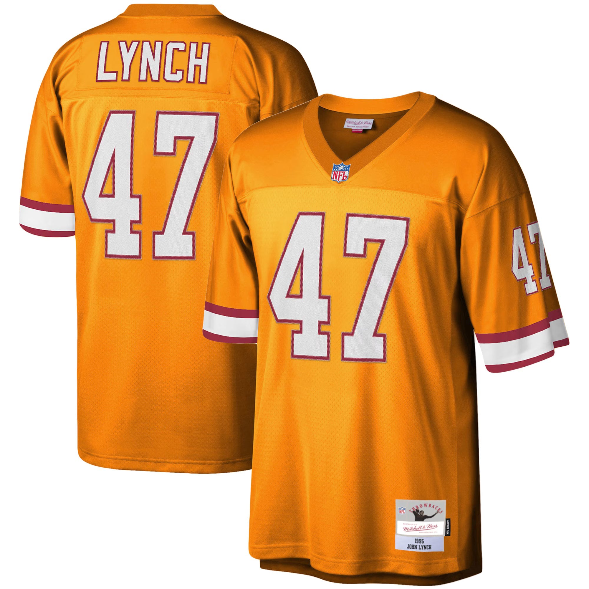 Tampa Bay Buccaneers John Lynch Mitchell & Ness Orange Legacy Replica Jersey