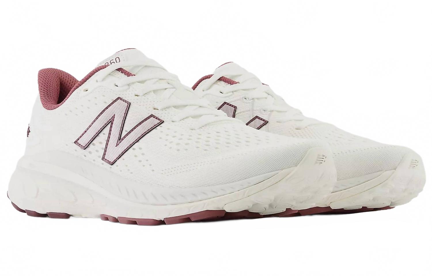 Men's Fresh Foam X 860V13 Running Shoes In White Burgundy