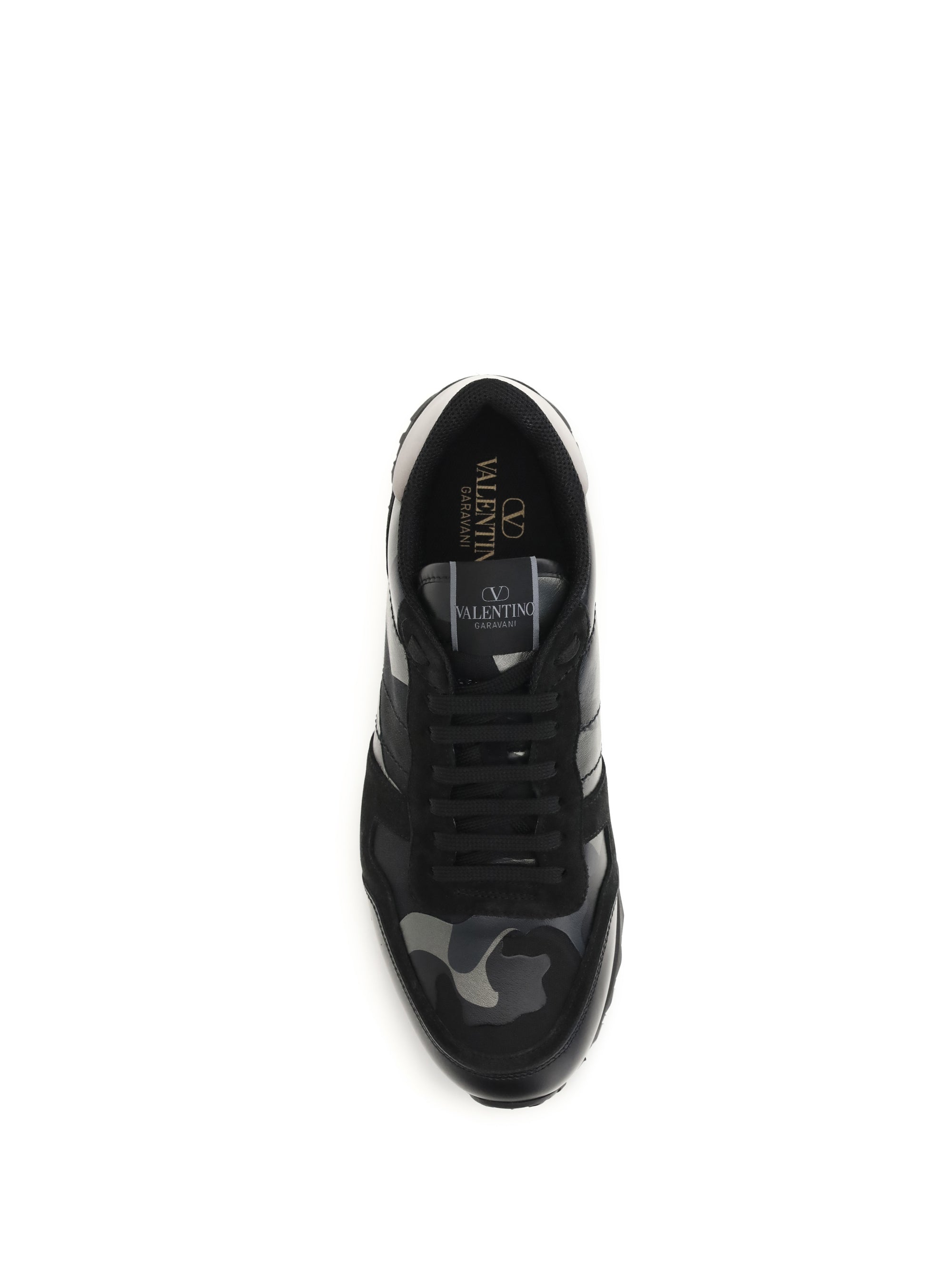 Valentino Garavani Men Rockrunner Camouflage Laminated Sneakers