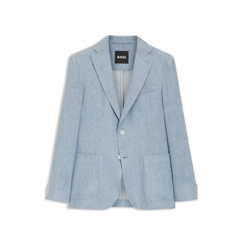 Slim-fit jacket in a linen blend