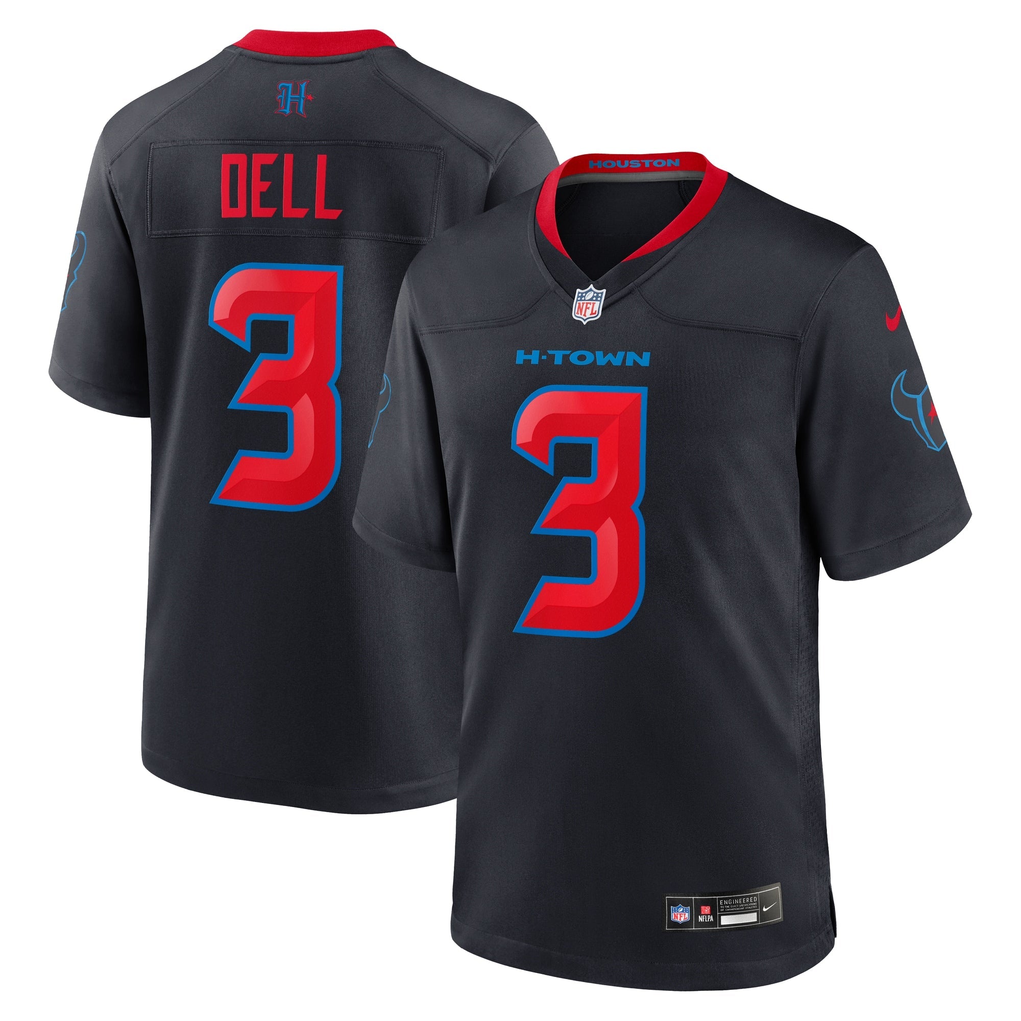 Houston Texans Tank Dell Navy 2nd Alternate Game Jersey