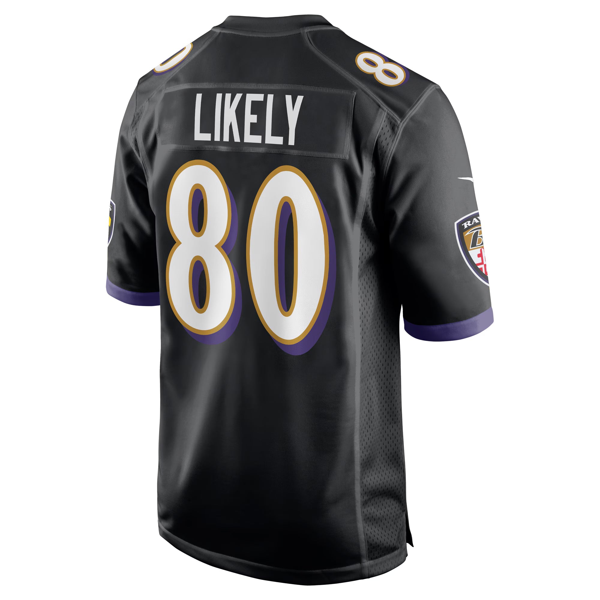 Baltimore Ravens Isaiah Likely Black Alternate Game Jersey