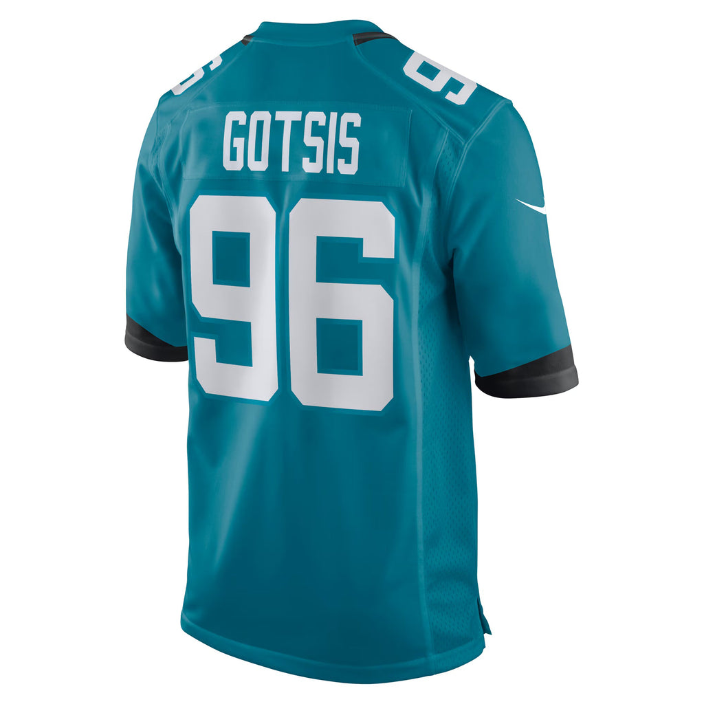 Jacksonville Jaguars Adam Gotsis Teal Game Jersey