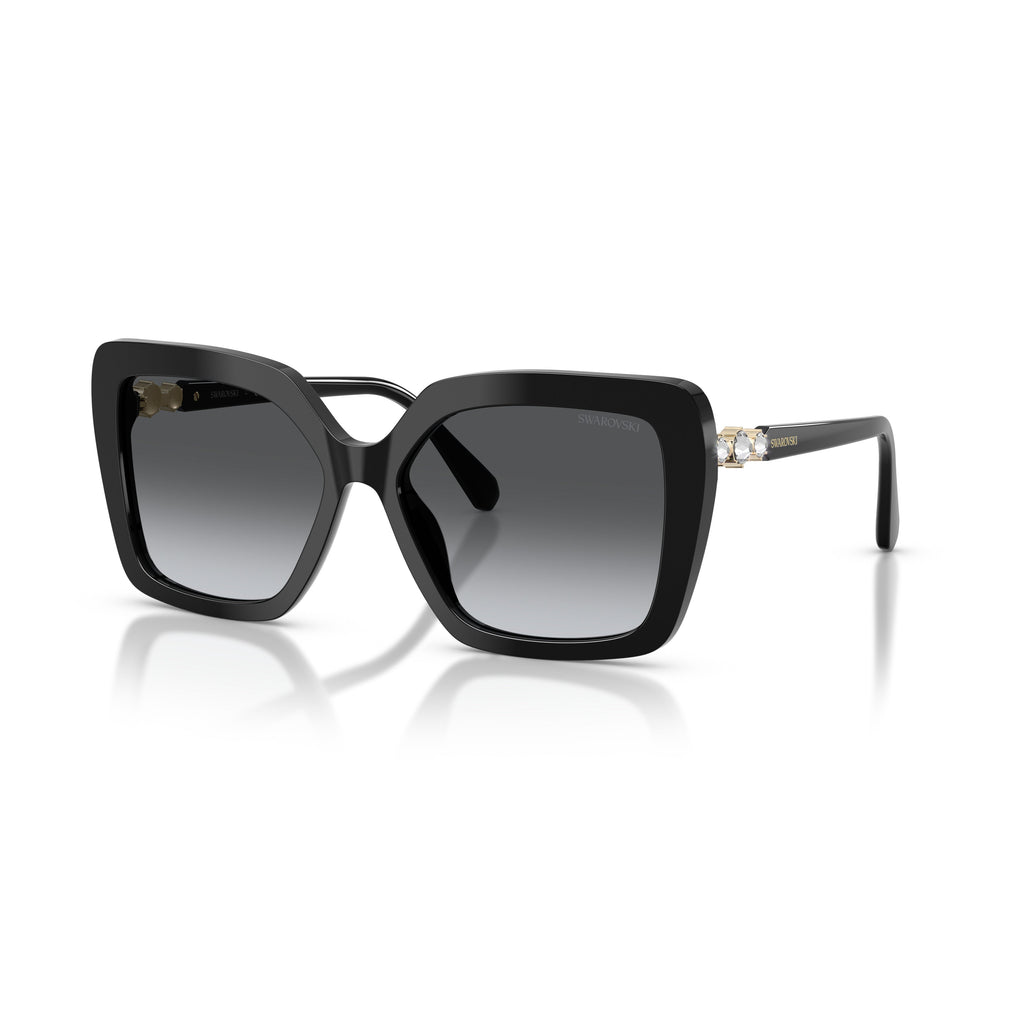 0Sk6049 Oversized Square Sunglasses with Gold Accents