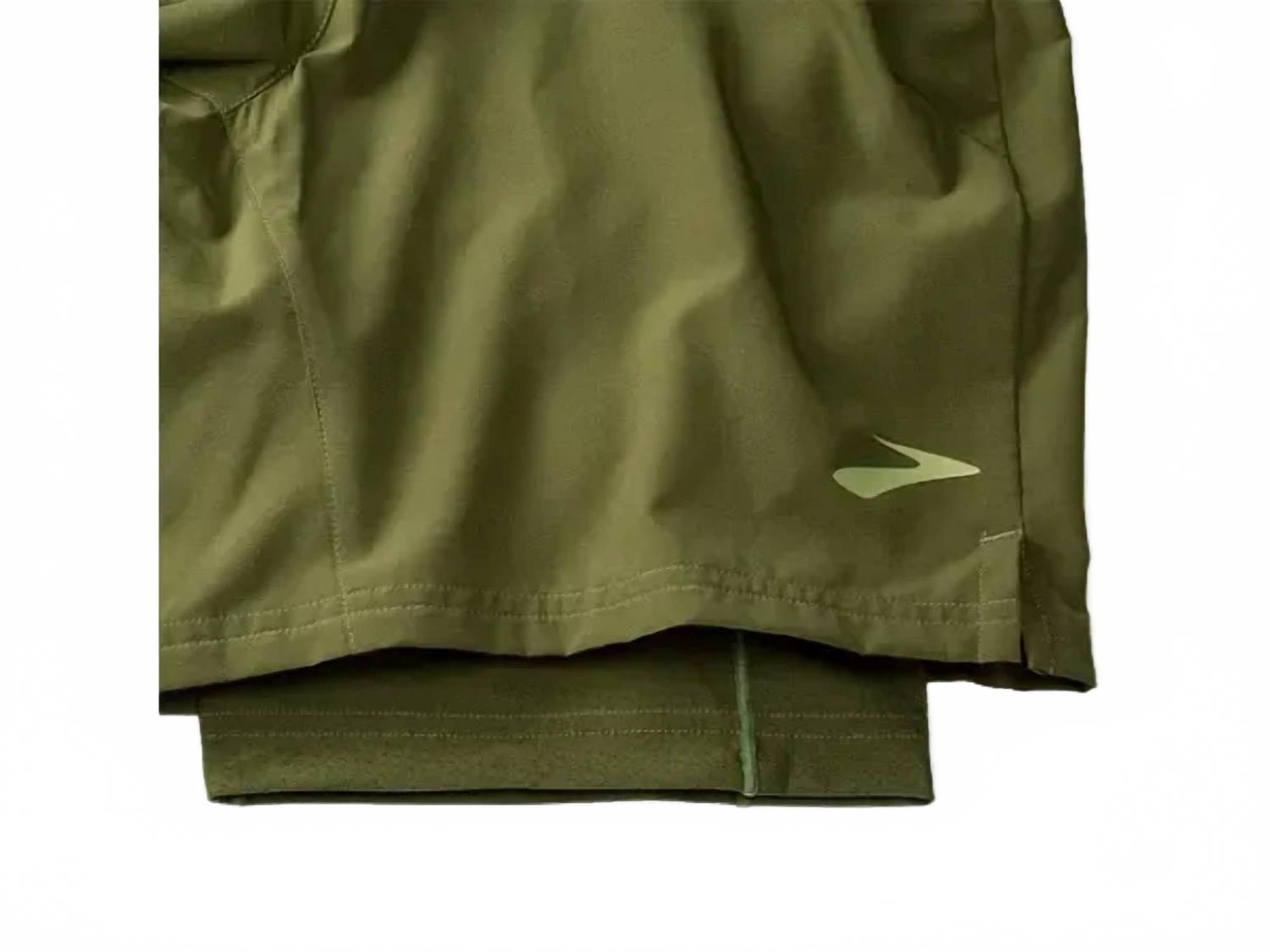 Sherpa 7" 2-In-1 Shorts In Carbon Green