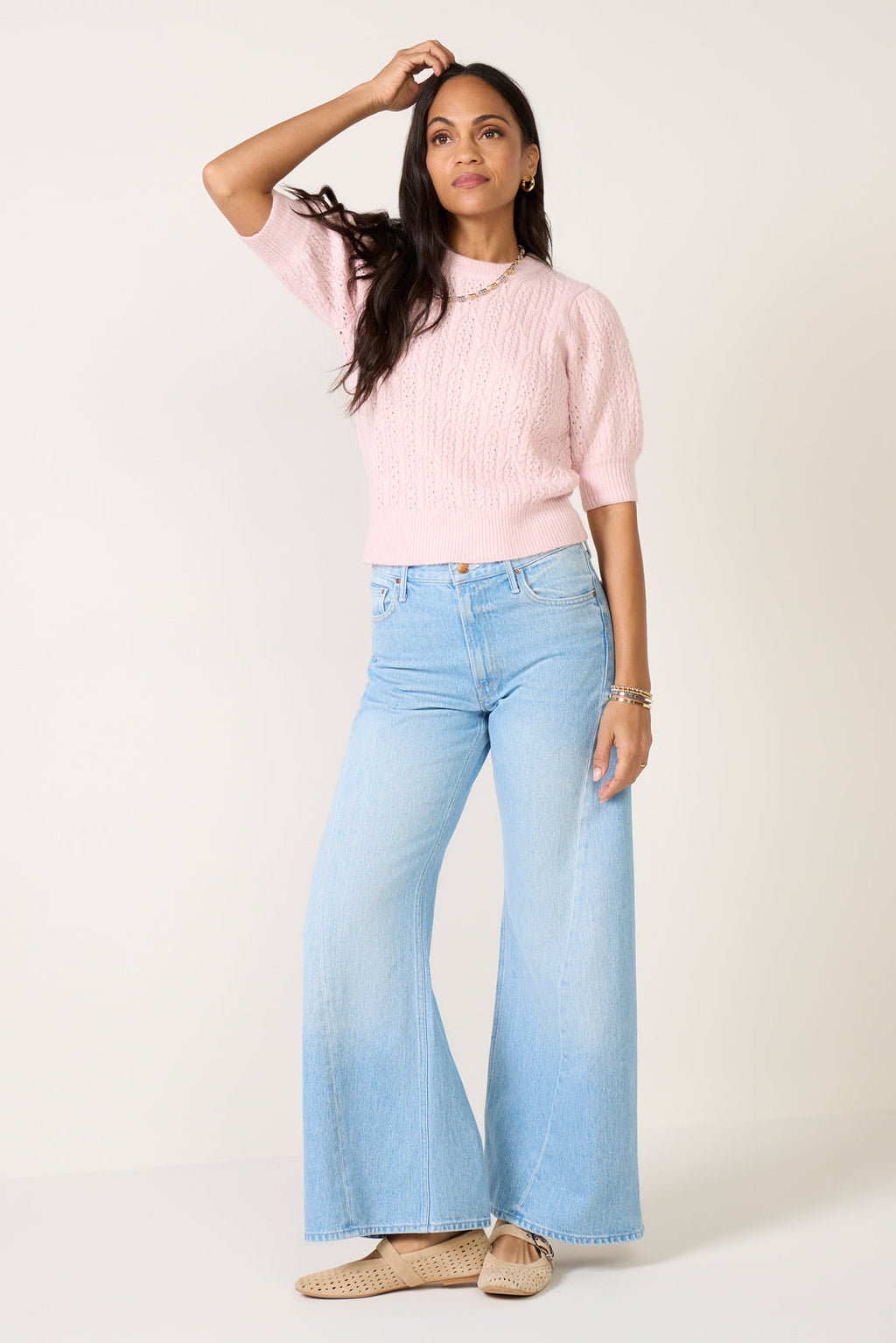 Women's The Lemon Twist Sneak Wide Leg Jean