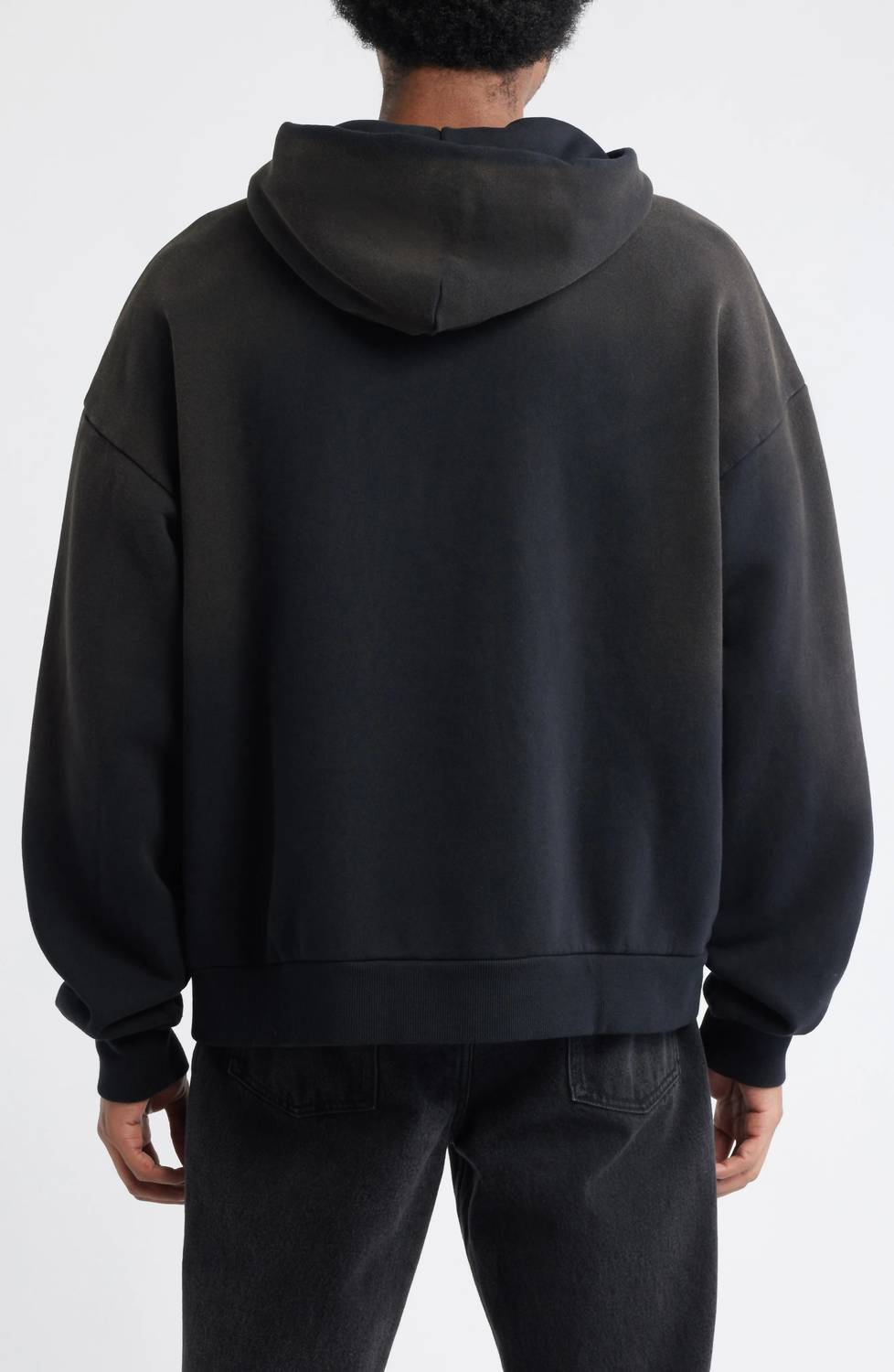 Smiley Smile Anyways Hoodie In Pirate Black