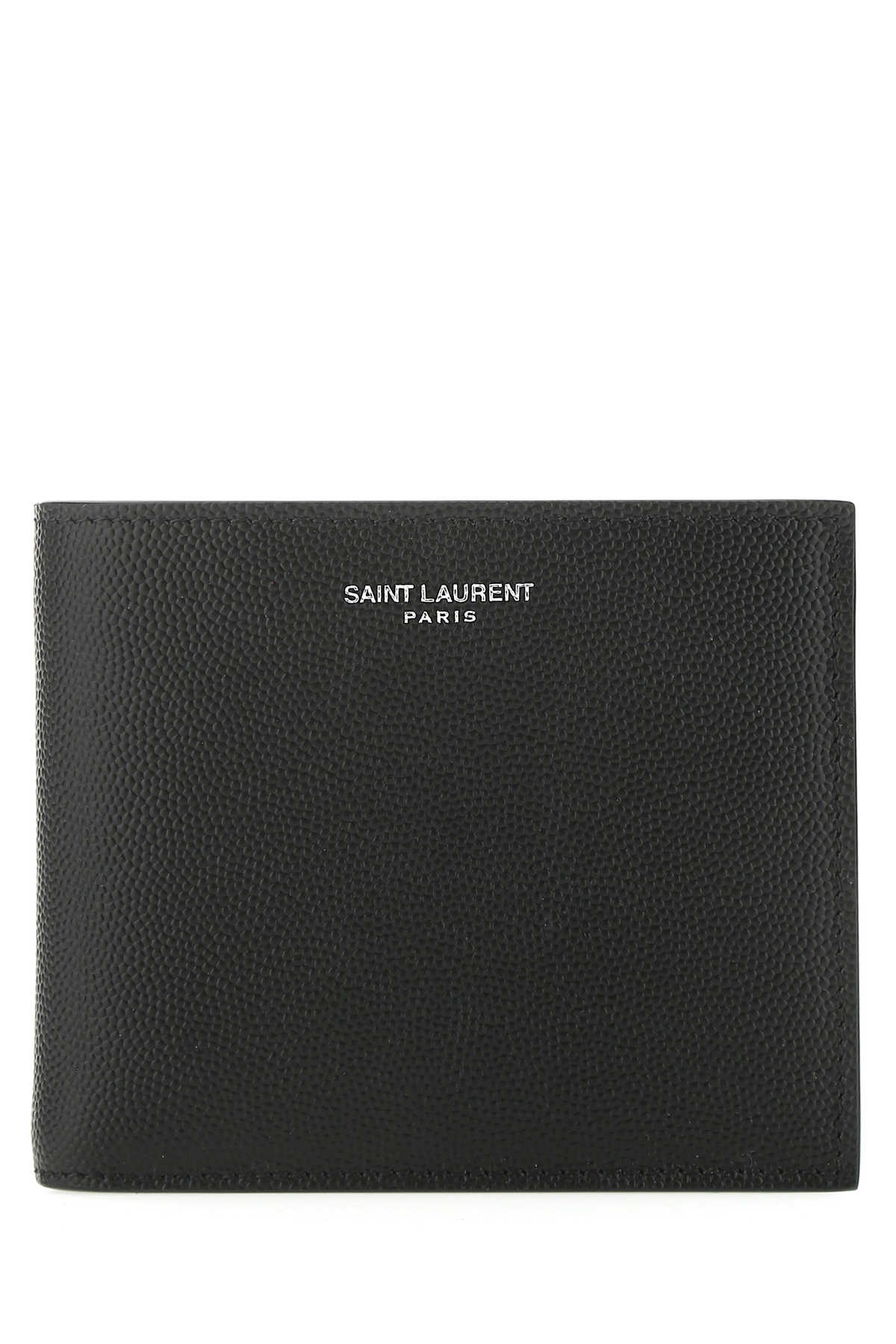 Saint Laurent Men Black Leather Wallet
