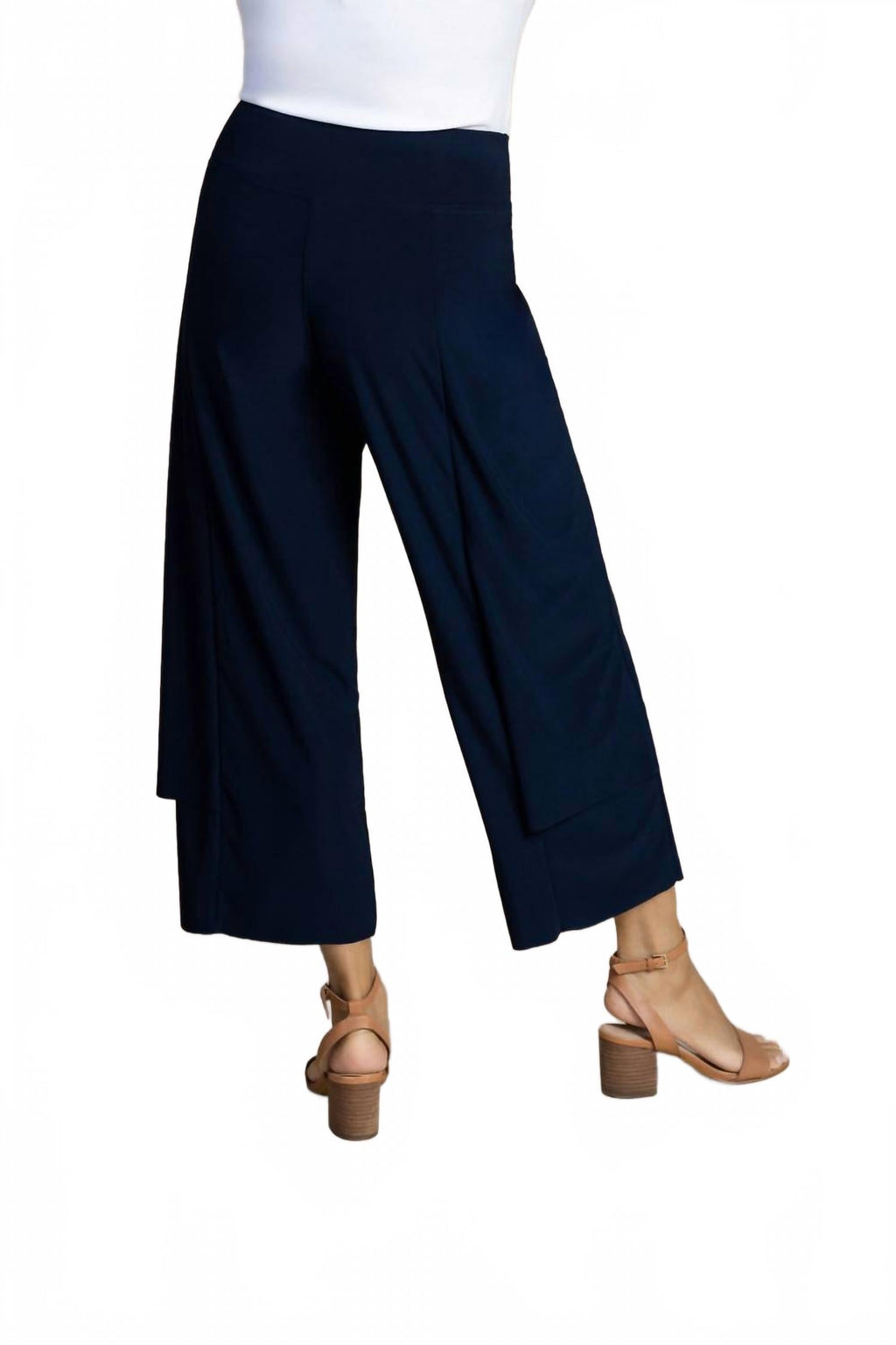 Splice Double Up Crop Pant In Navy