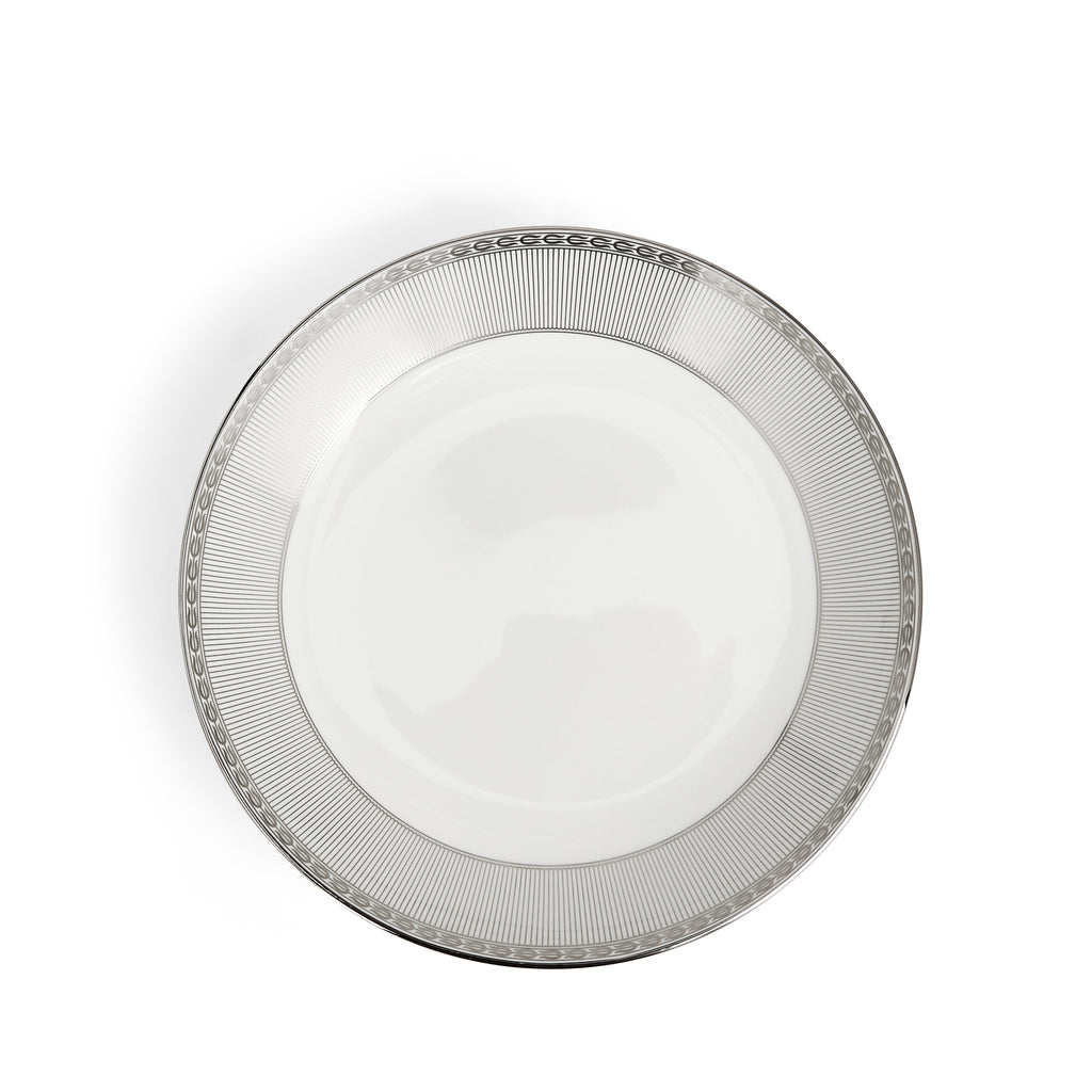 Silver Tonquin Deep Plate 22cm 8.6in