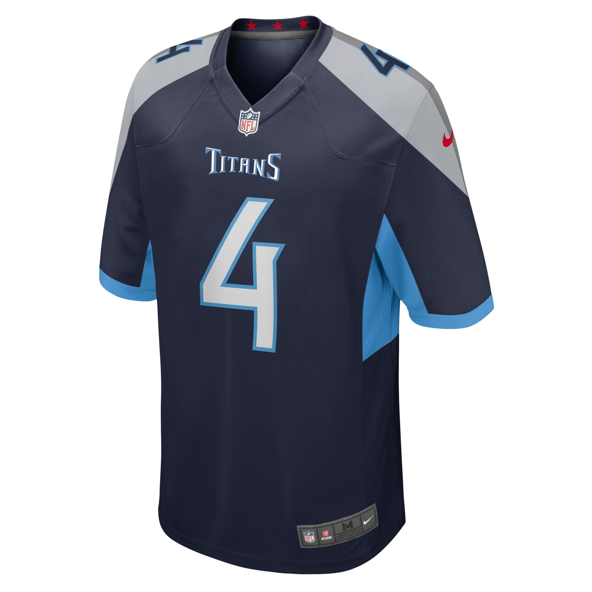 Tennessee Titans Ryan Stonehouse Navy Game Player Jersey