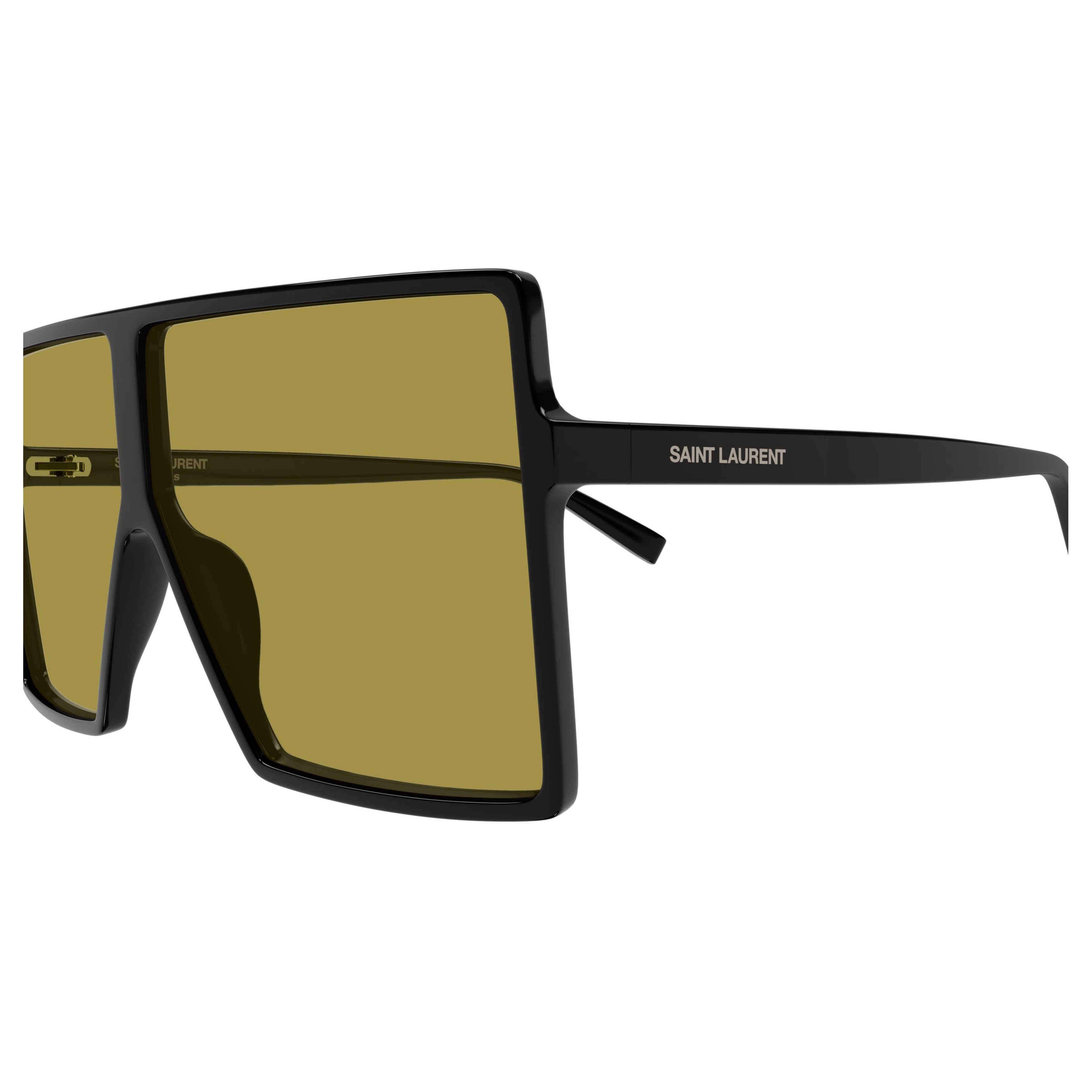 Oversized Square Frame Sunglasses With Olive Tinted Lenses