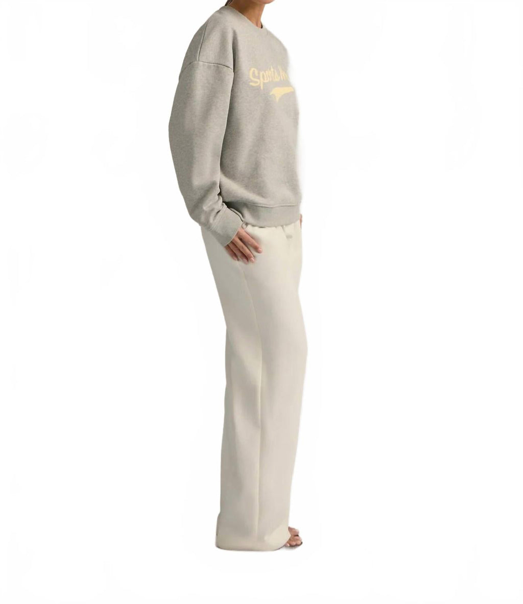Sports Mom Sweatshirt In Grey