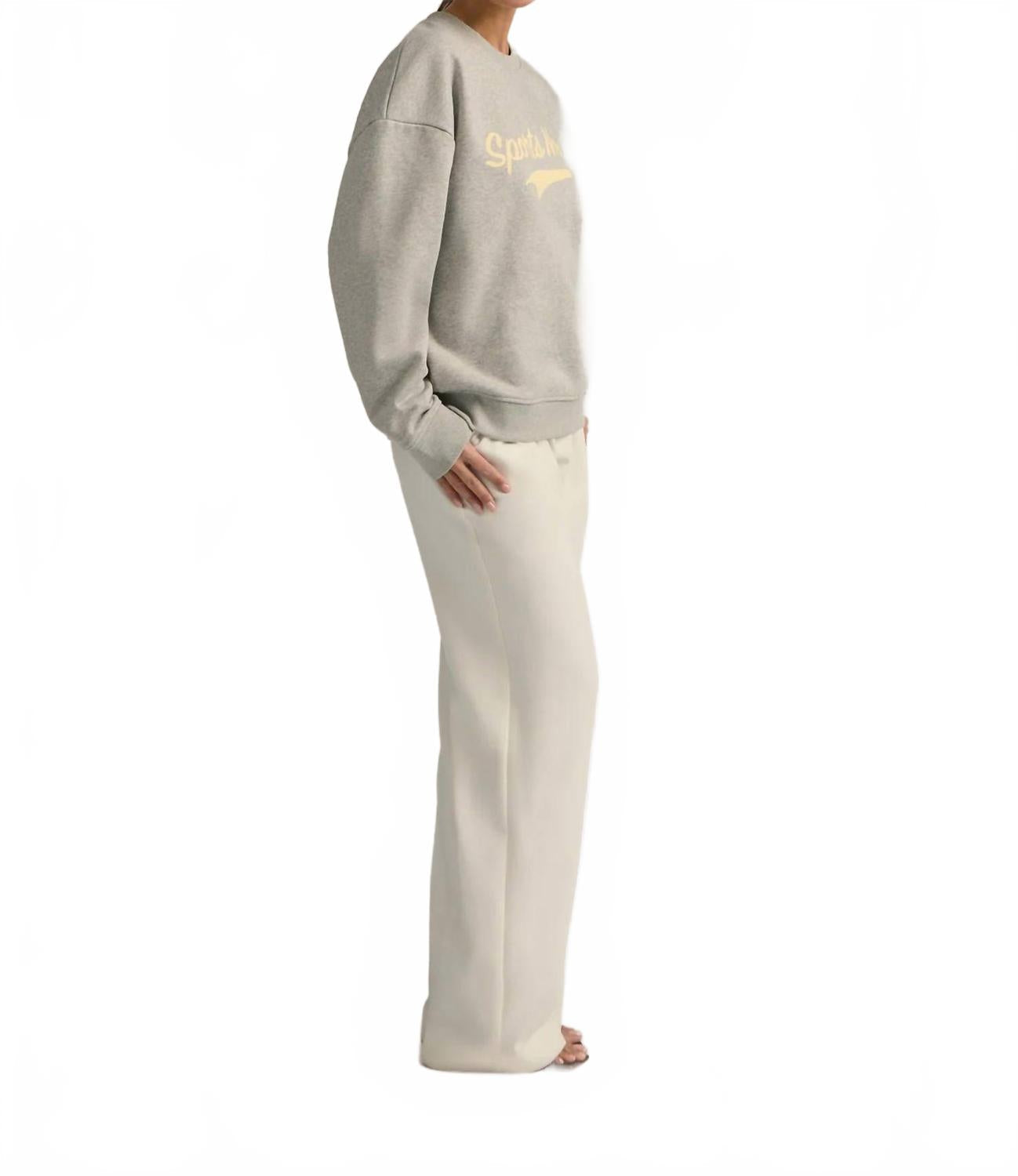 Sports Mom Sweatshirt In Grey