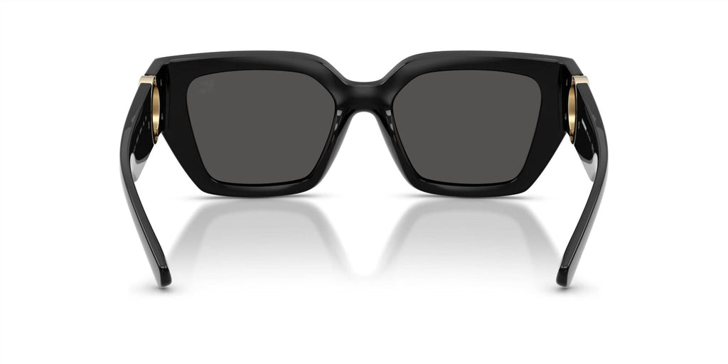 Women's Square Sunglasses In Black With Dark Grey