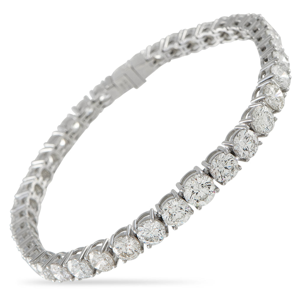 LB Exclusive Platinum 13.82ct Diamond Tennis Bracelet MF04-041526