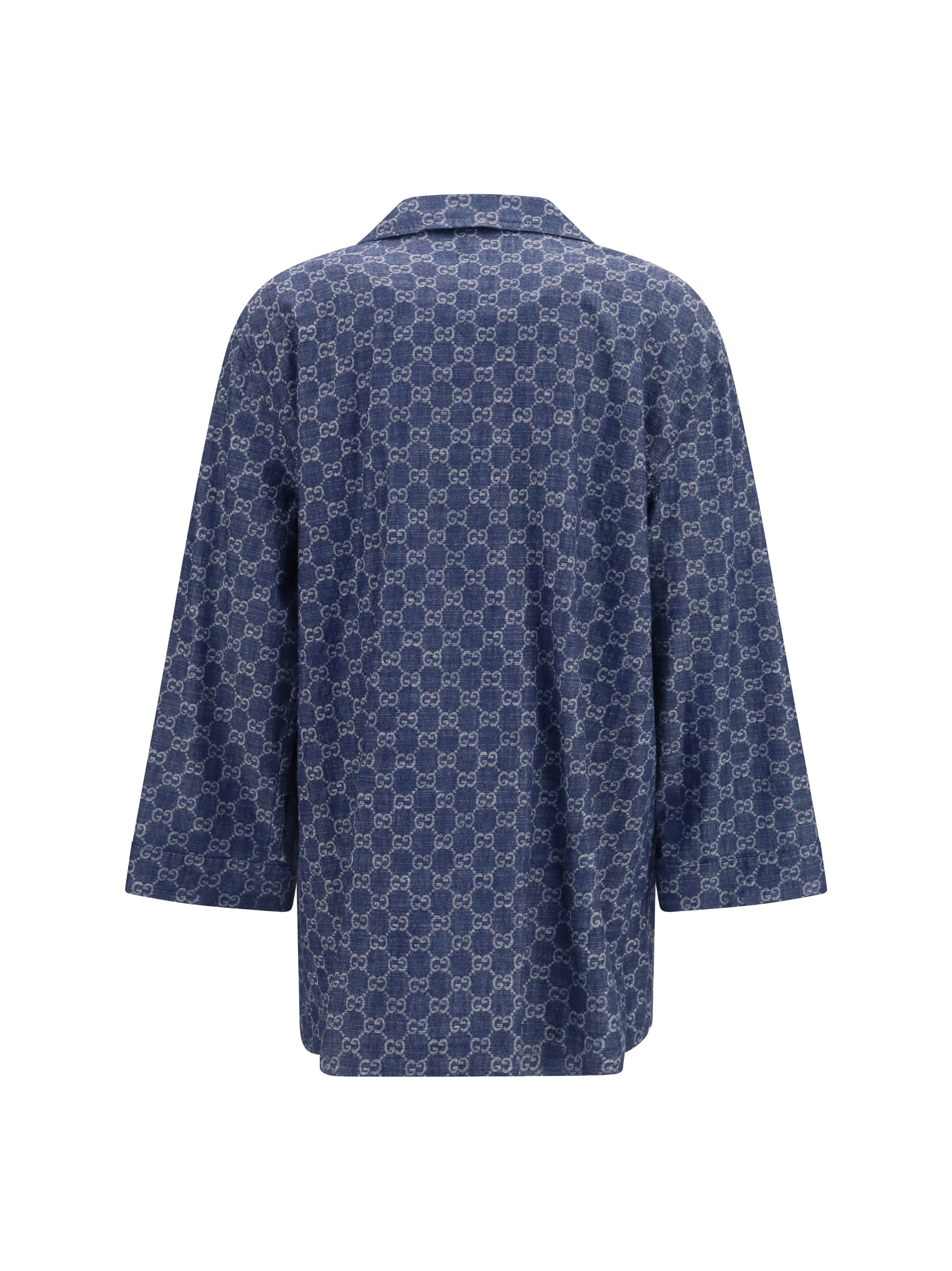 Gucci Women Gg Jacquard Cotton Jacket