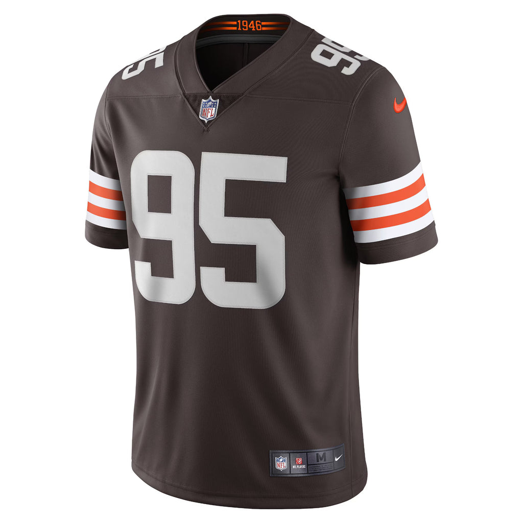 Cleveland Browns Myles Garrett Brown Vapor Limited Jersey