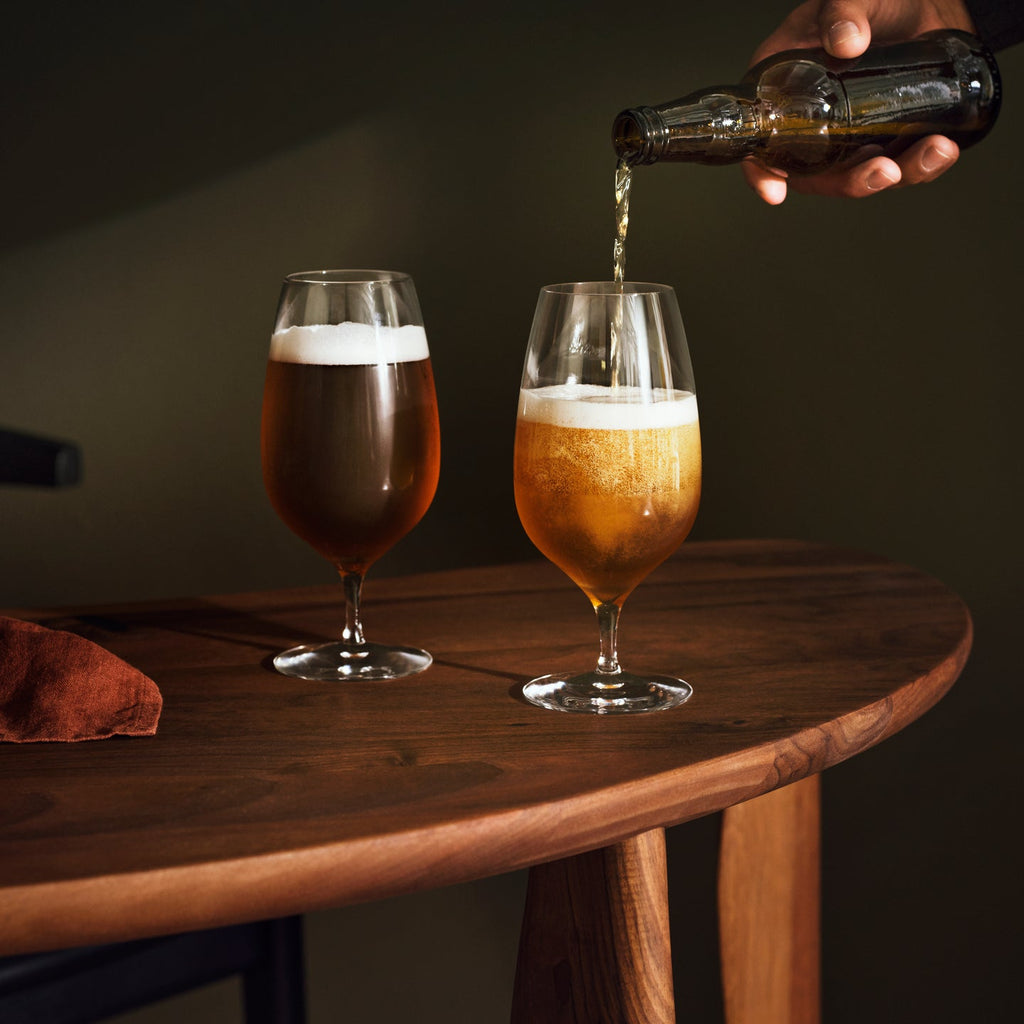 Craft Brew Stemmed Beer Glass 600ml 20oz Set of 2
