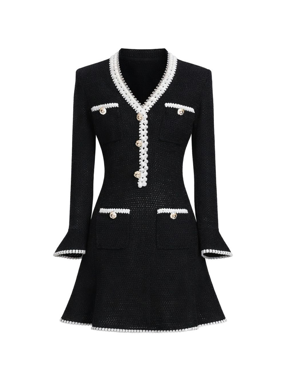 Self-Portrait Women Mini Abito In Maglia