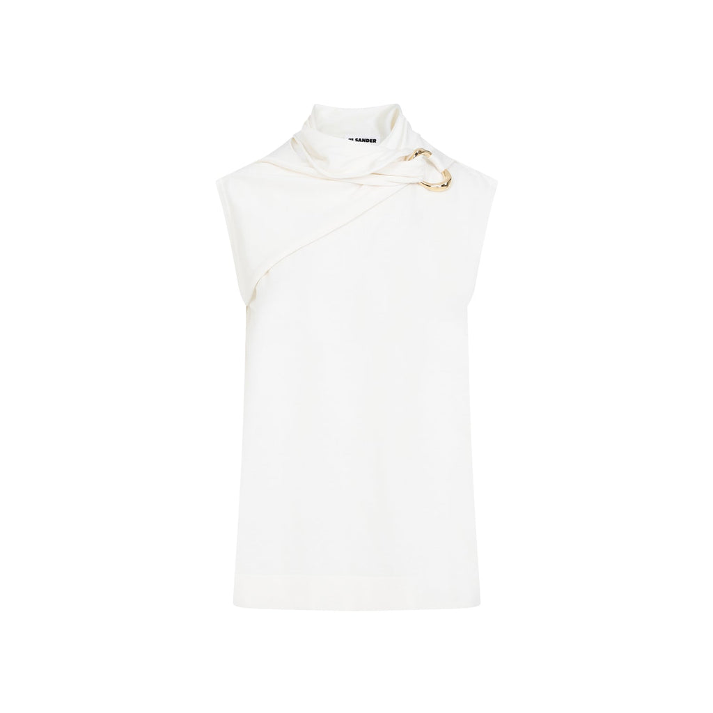 Jil Sander Draped Knitted Tank Top Women
