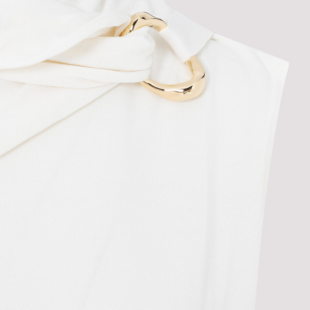 Jil Sander Draped Knitted Tank Top Women