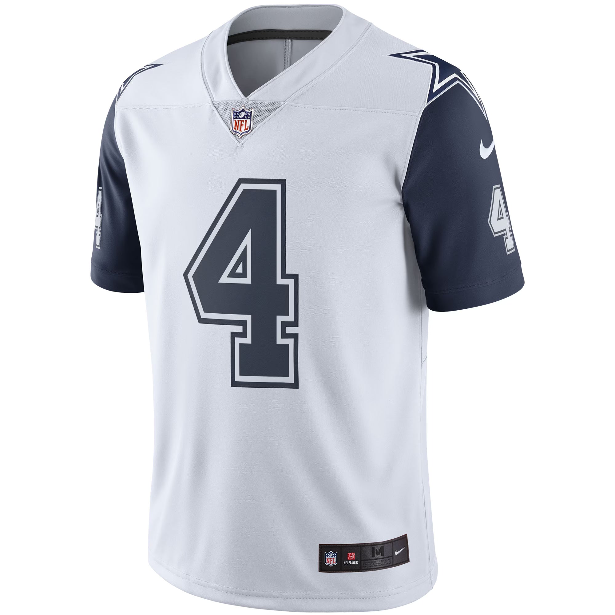 Dallas Cowboys Dak Prescott White Color Rush Vapor Limited Jersey
