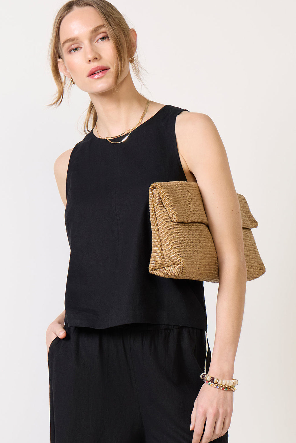 Women's Tessa Linen Shell Top