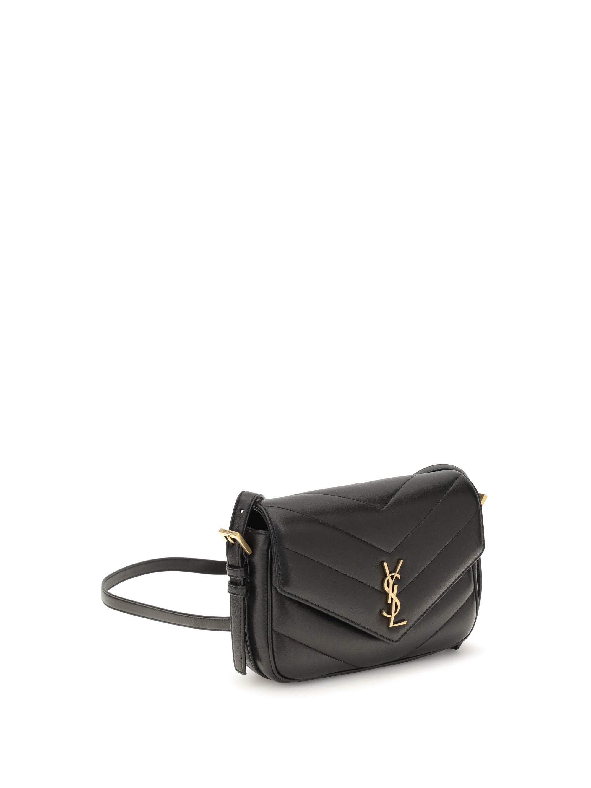 Saint Laurent Women Loulou Cassandre Toy Lambskin Shoulder Bag