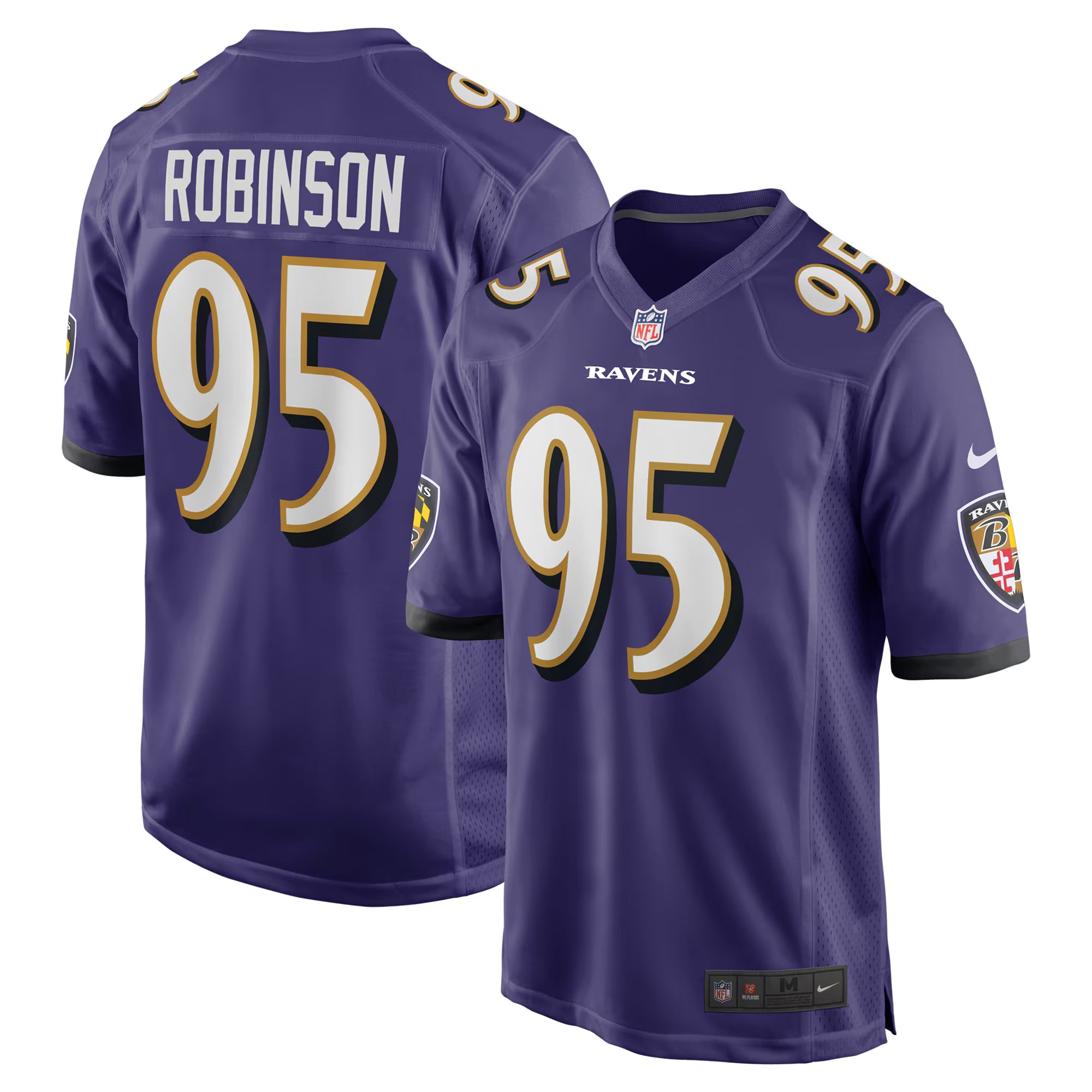 Baltimore Ravens Tavius Robinson Purple Team Game Jersey