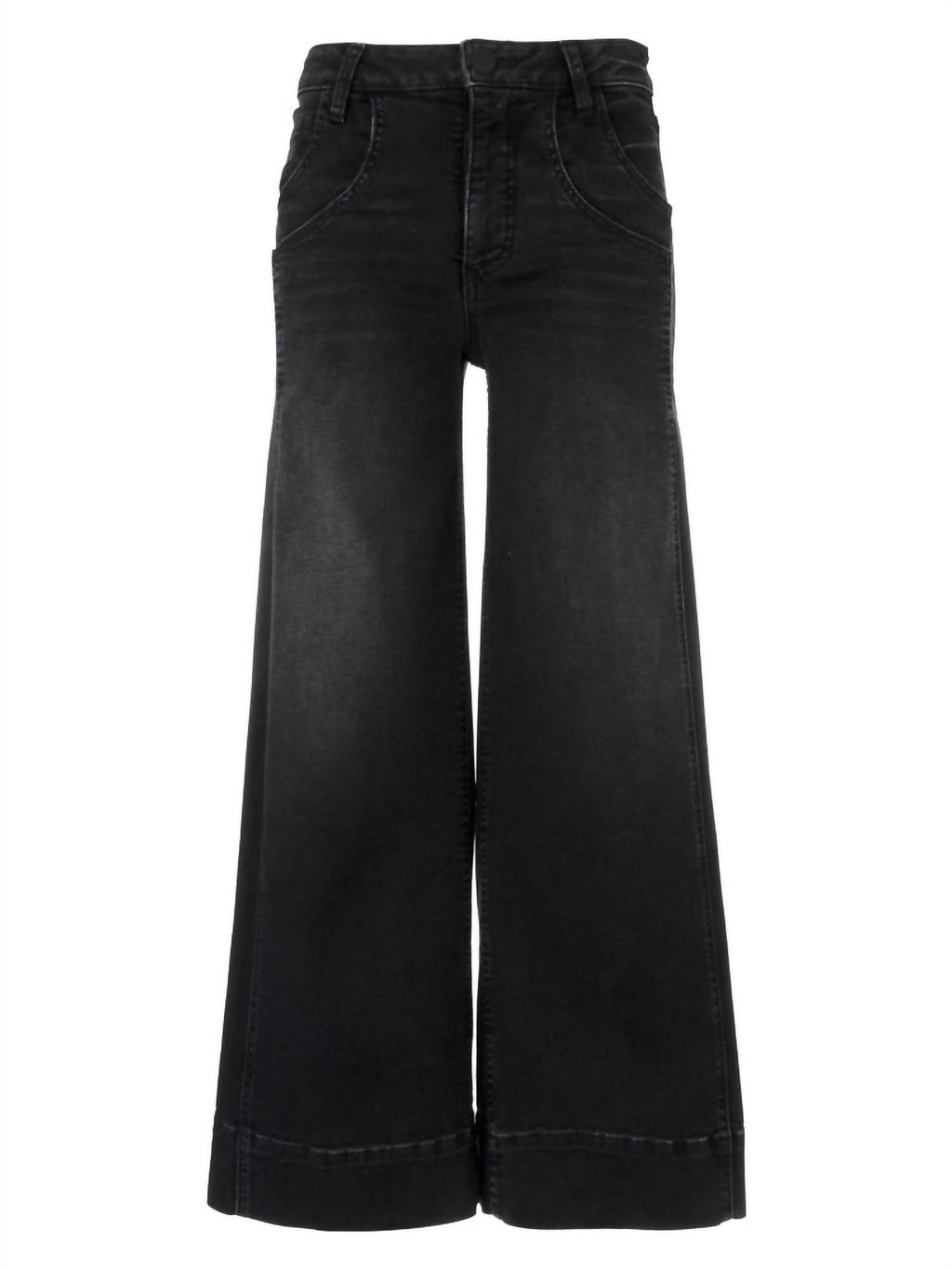 Women's Meg High Rise Fab Ab Wide Leg Jeans In Glittering