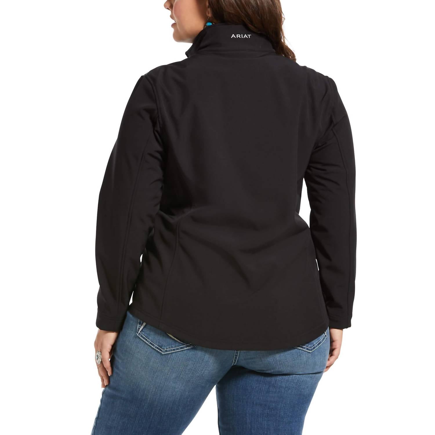 Women's Real Softshell Conceal Carry Jacket In Black