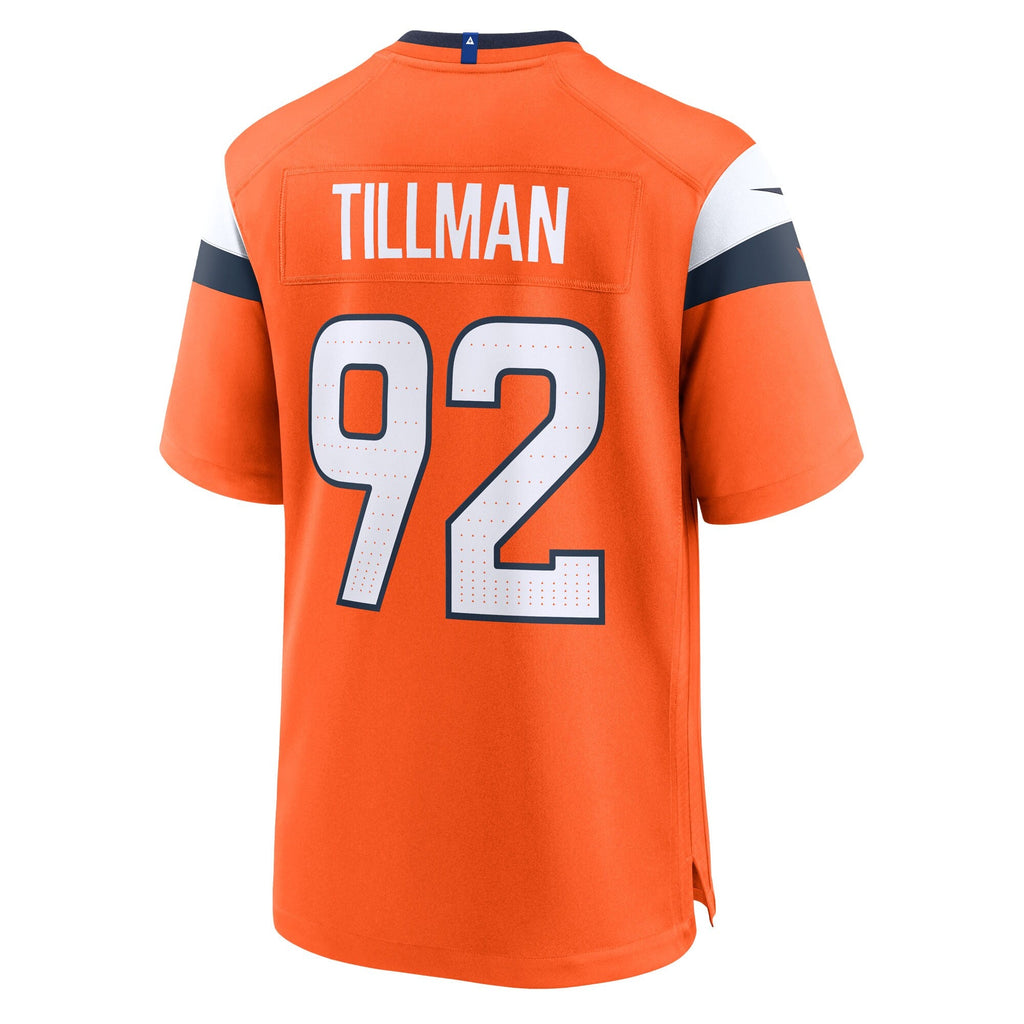 Denver Broncos Dondrea Tillman Orange Team Game Jersey