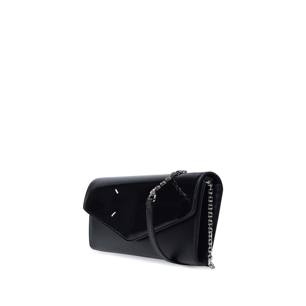 Maison Margiela Four Stiches Leather Chain Wallet Women