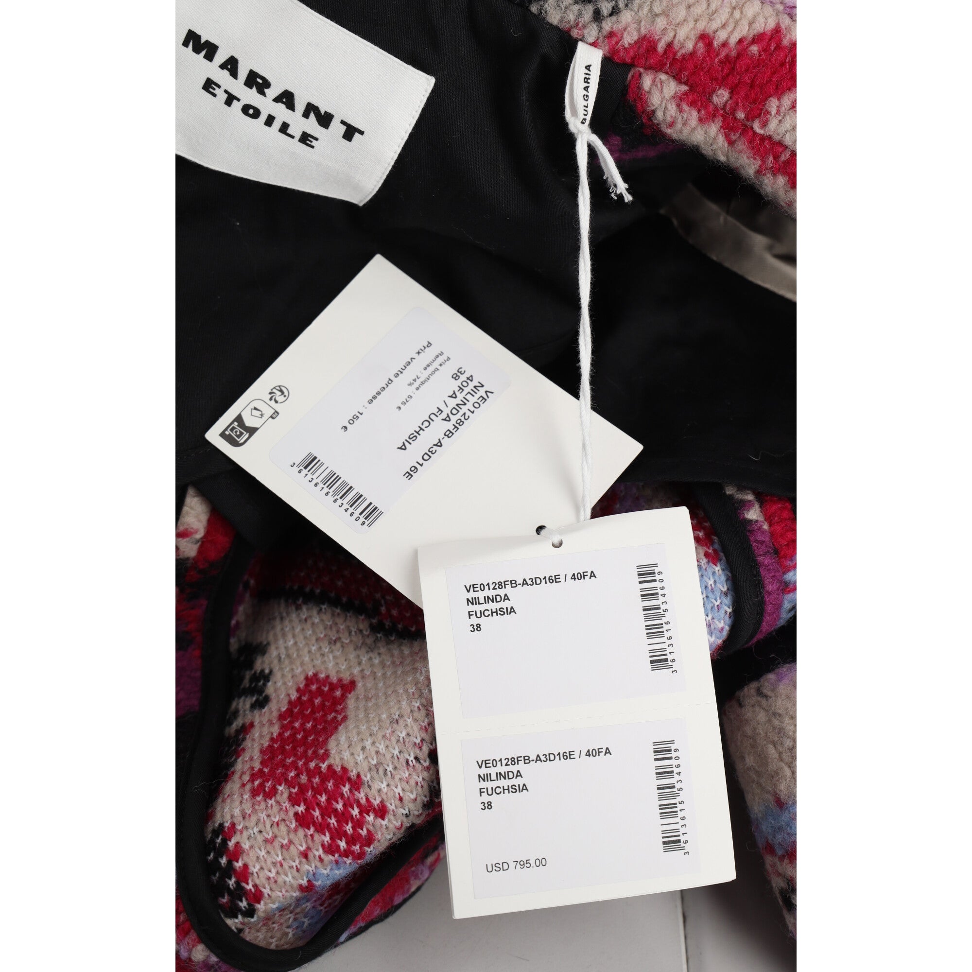 Isabel Marant Étoile Nilinda Fuzzy Jacket in Pink Wool