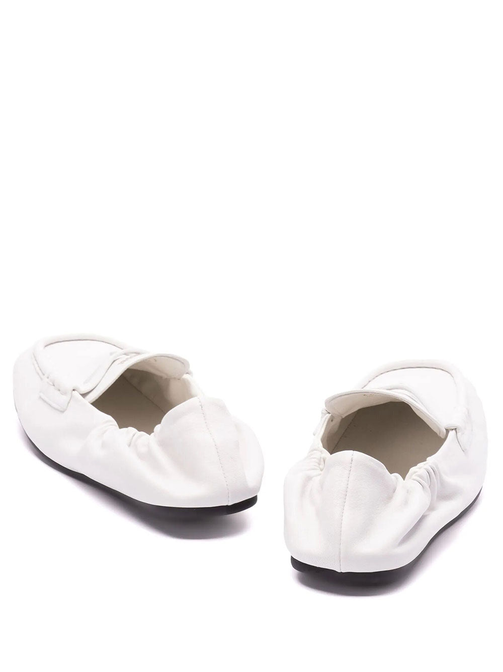 Miu Miu Women Ruches Nappa Leather Loafers