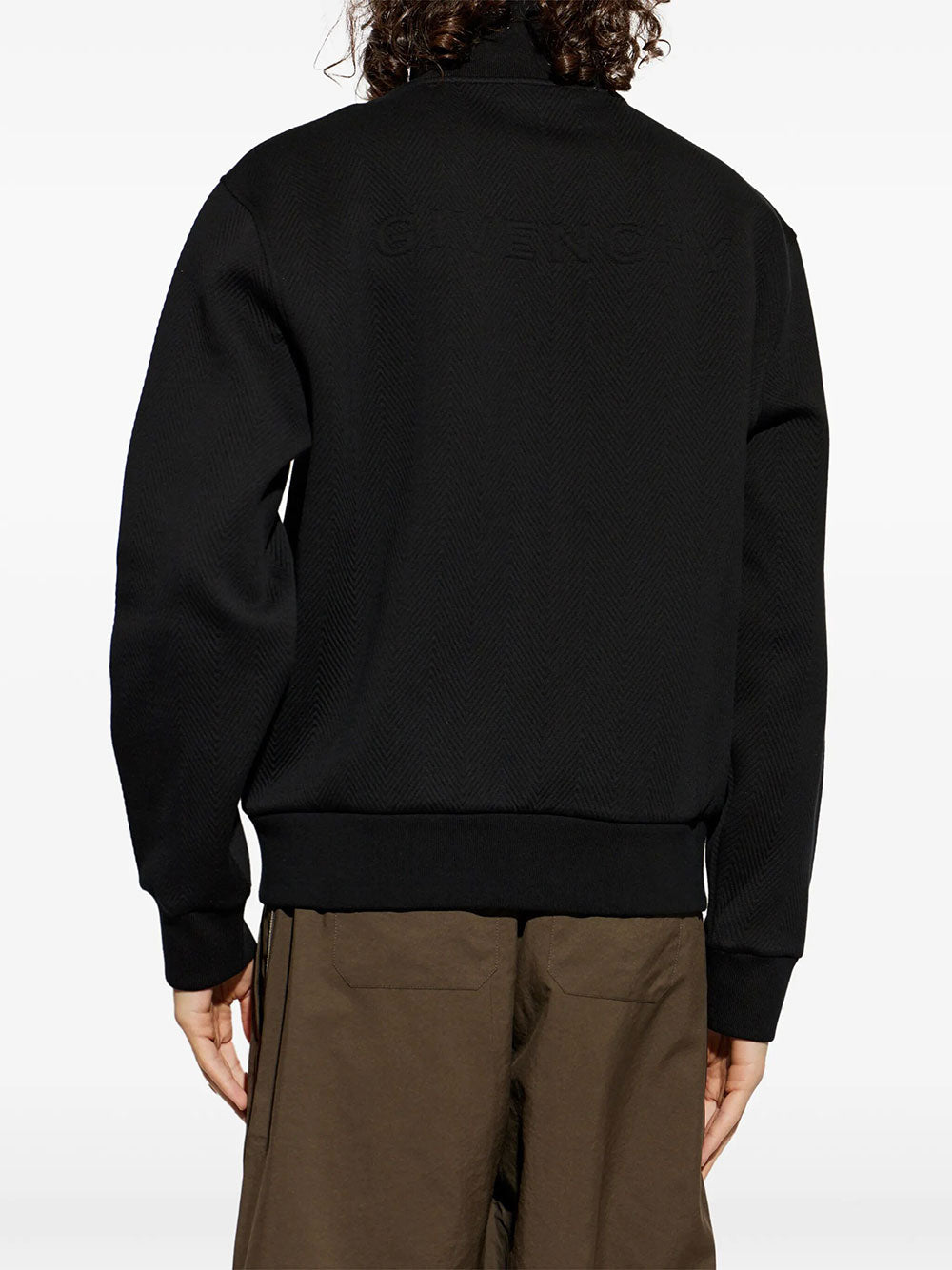Givenchy Men Felpa Con Motivo Chevron E Jacquard Givenchy