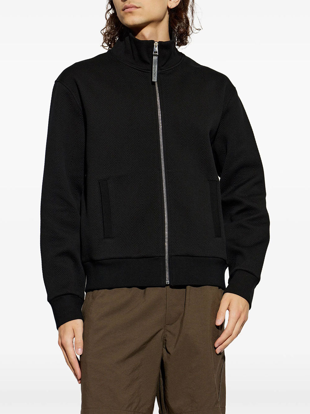Givenchy Men Felpa Con Motivo Chevron E Jacquard Givenchy
