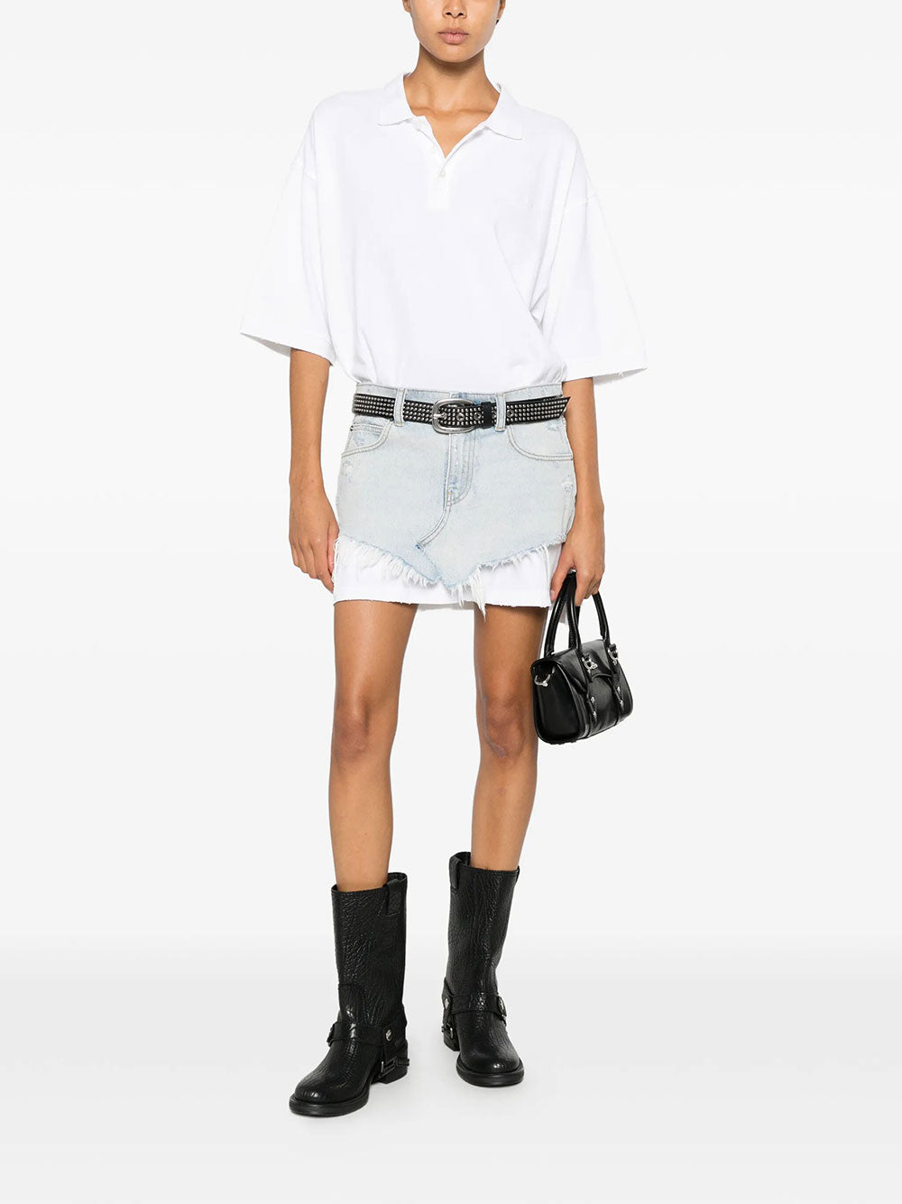Alexander Wang Women Pre-Styled Denim Polo Dress