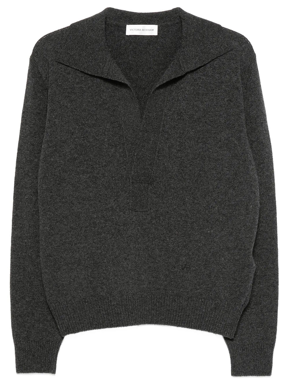 Victoria Beckham Women Genevieve Polo Jumper In Merino Wool