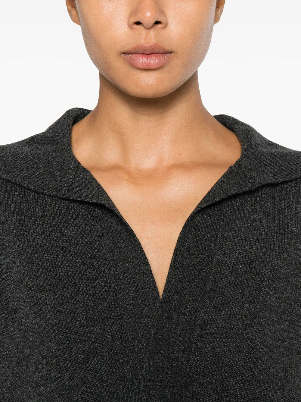 Victoria Beckham Women Genevieve Polo Jumper In Merino Wool