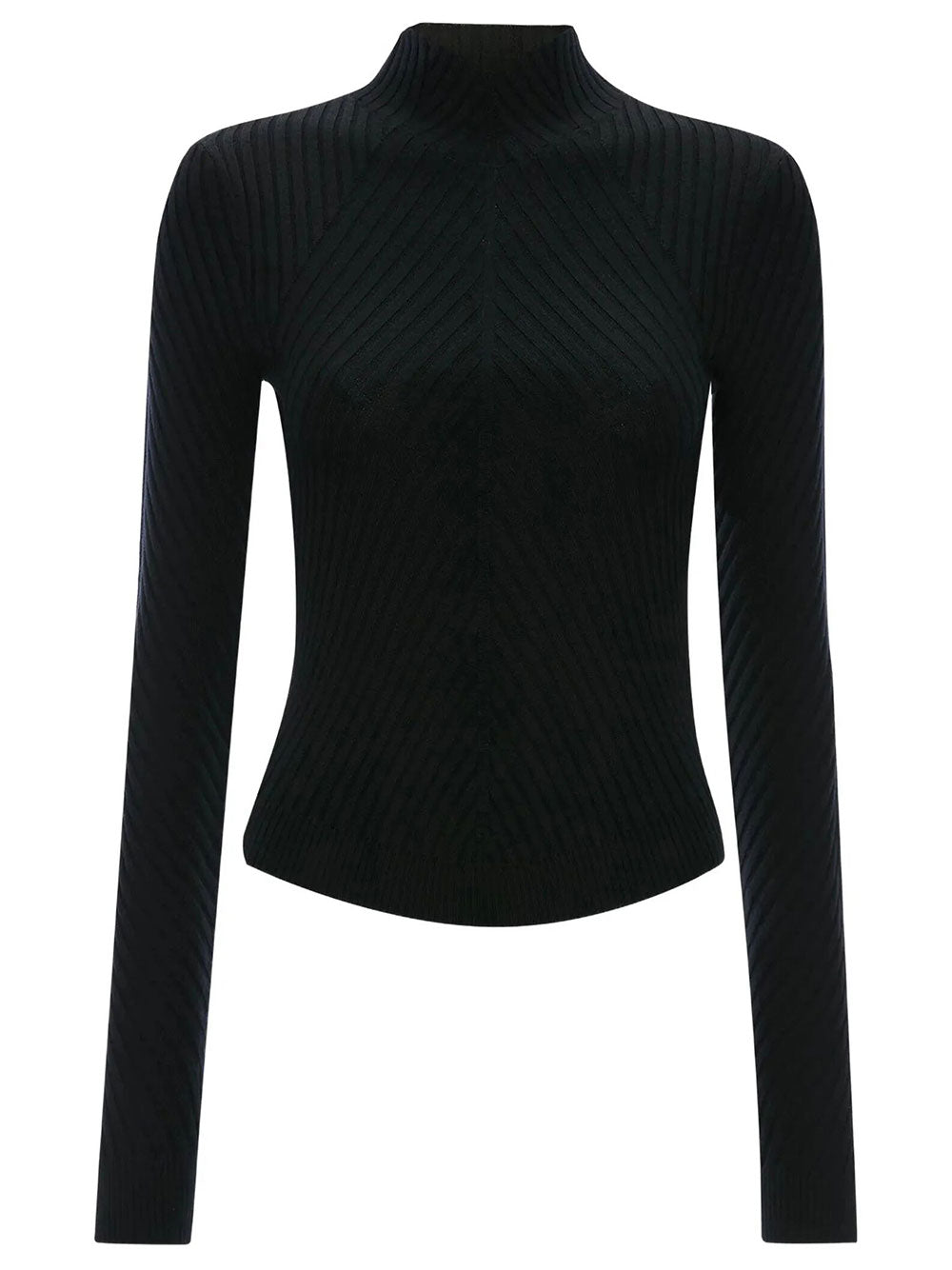Victoria Beckham Women Ribbed Ls Polo