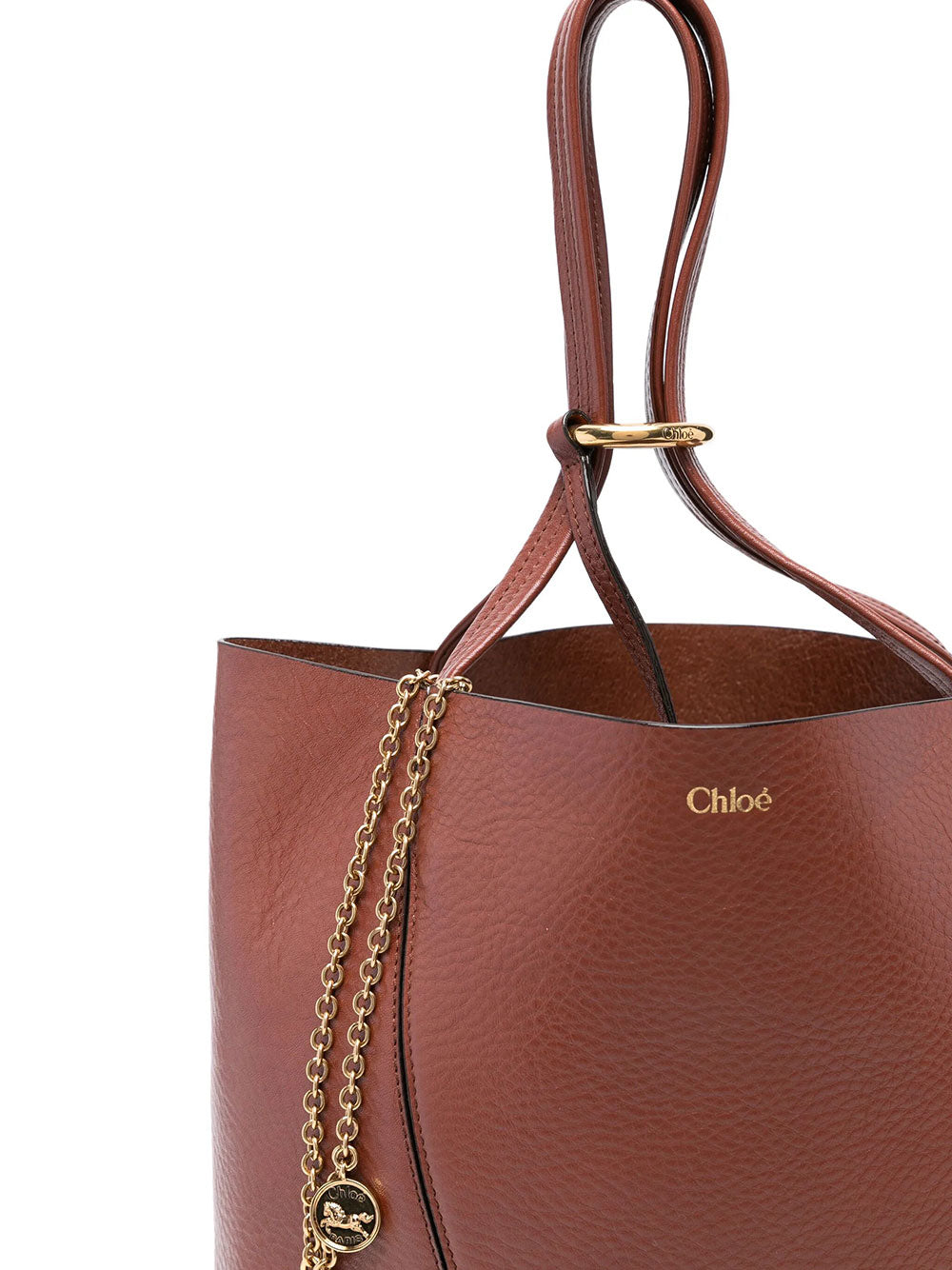 Chloe Women Chloé Spin Tote Bag In Grained Leather