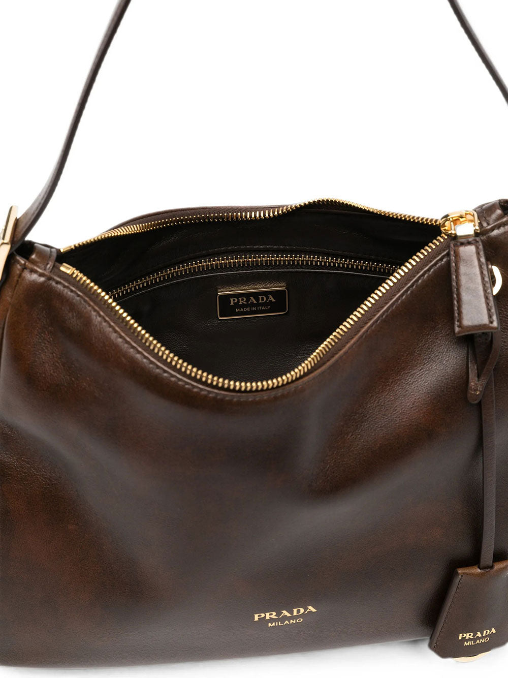 Prada Women Leather Shoulder Bag
